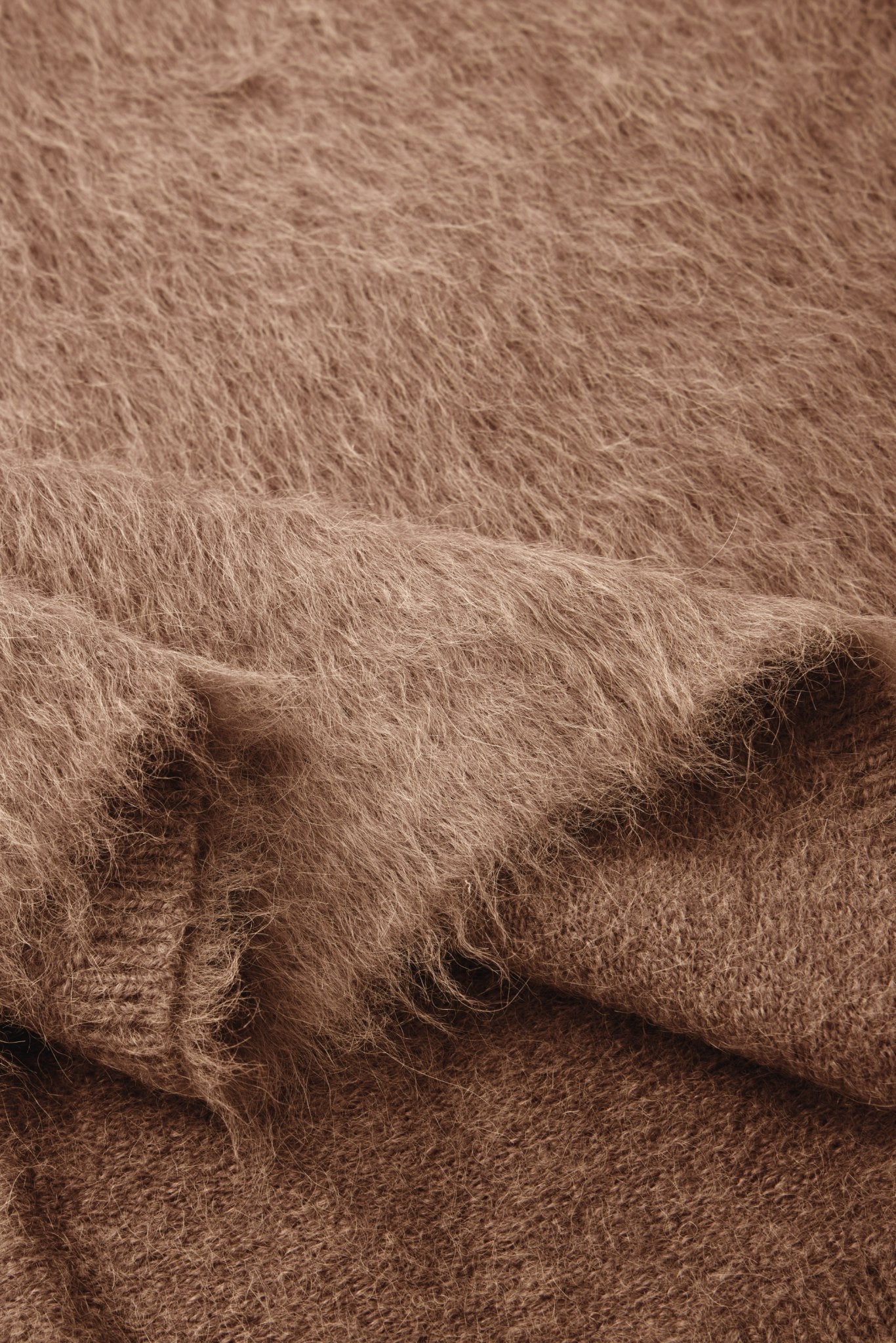 ALPACA wool pullover (Brown) - STELLAM