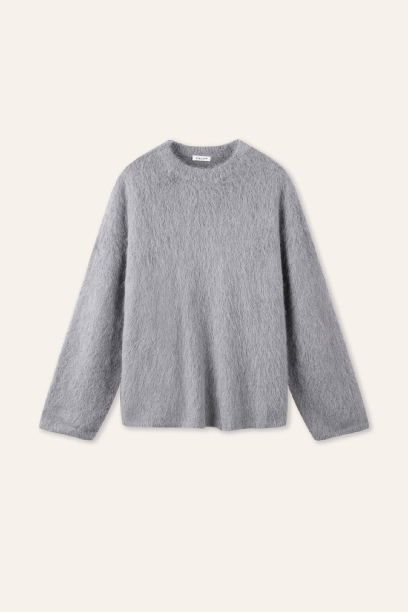 ALPACA wool pullover (Grey) - STELLAM