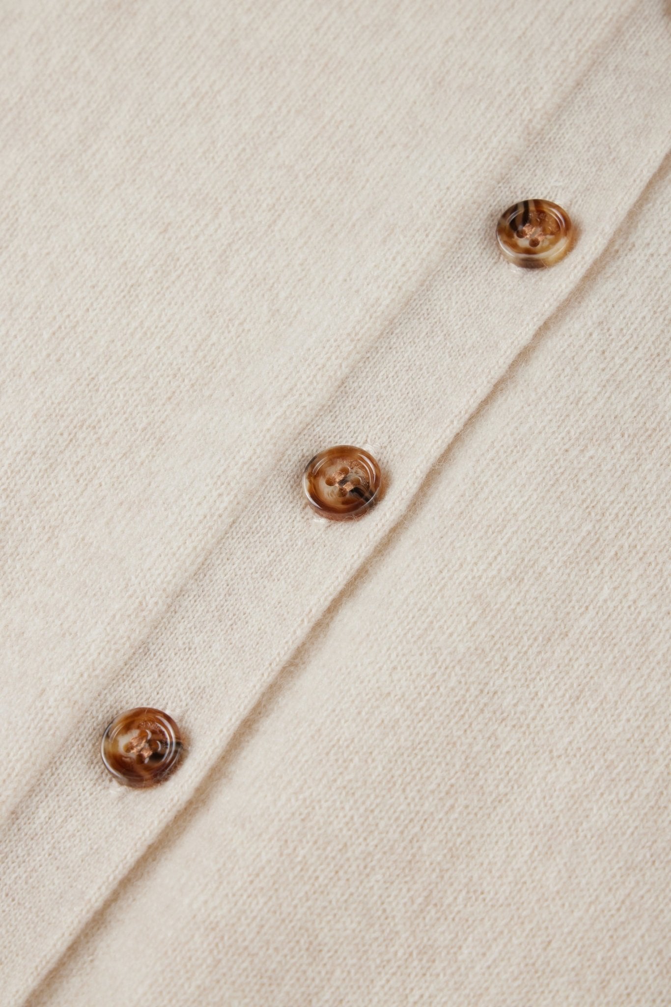 AMELIA superfine cashmere cardigan (Oatmeal) - STELLAM