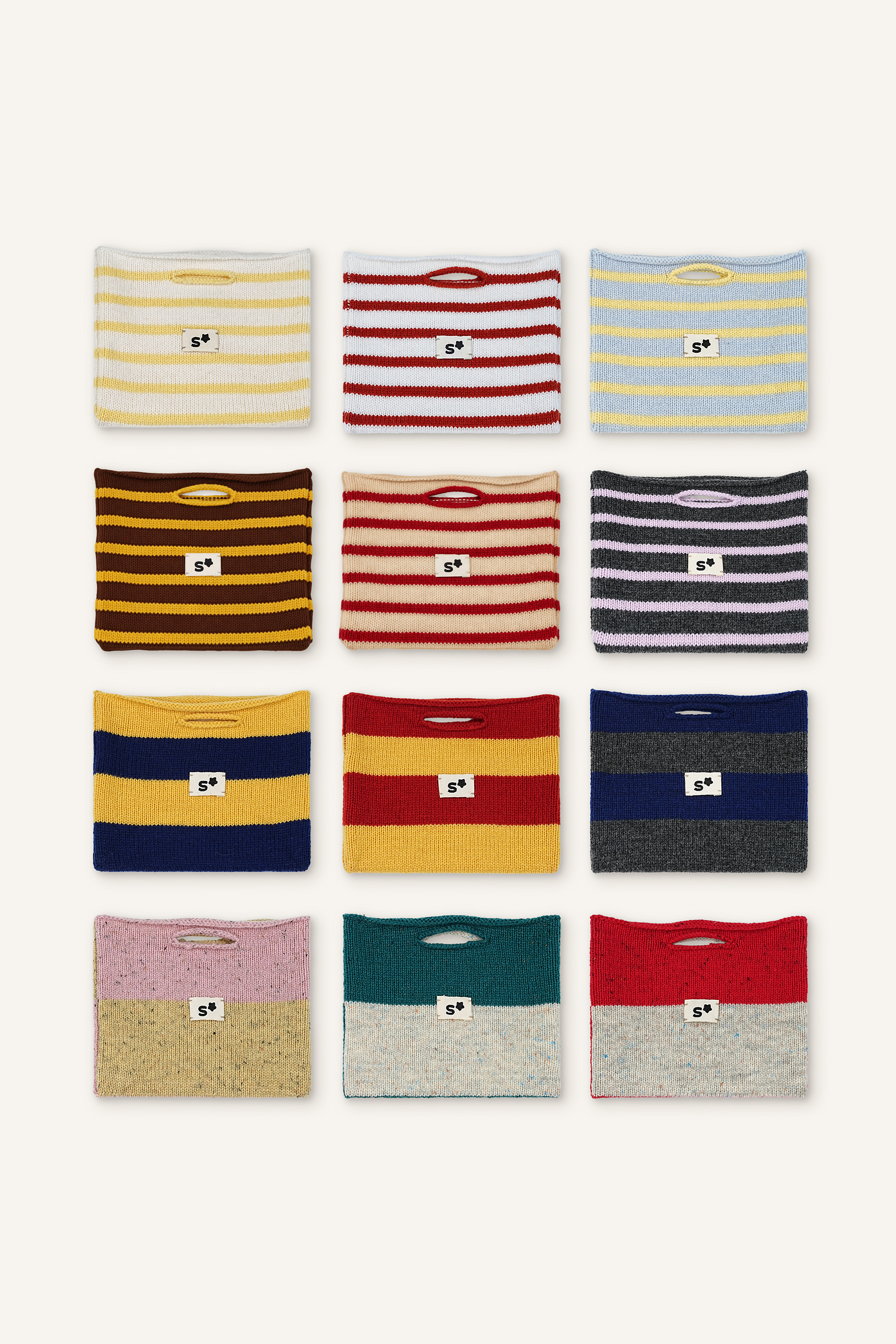 RAINBOW mini merino wool bag