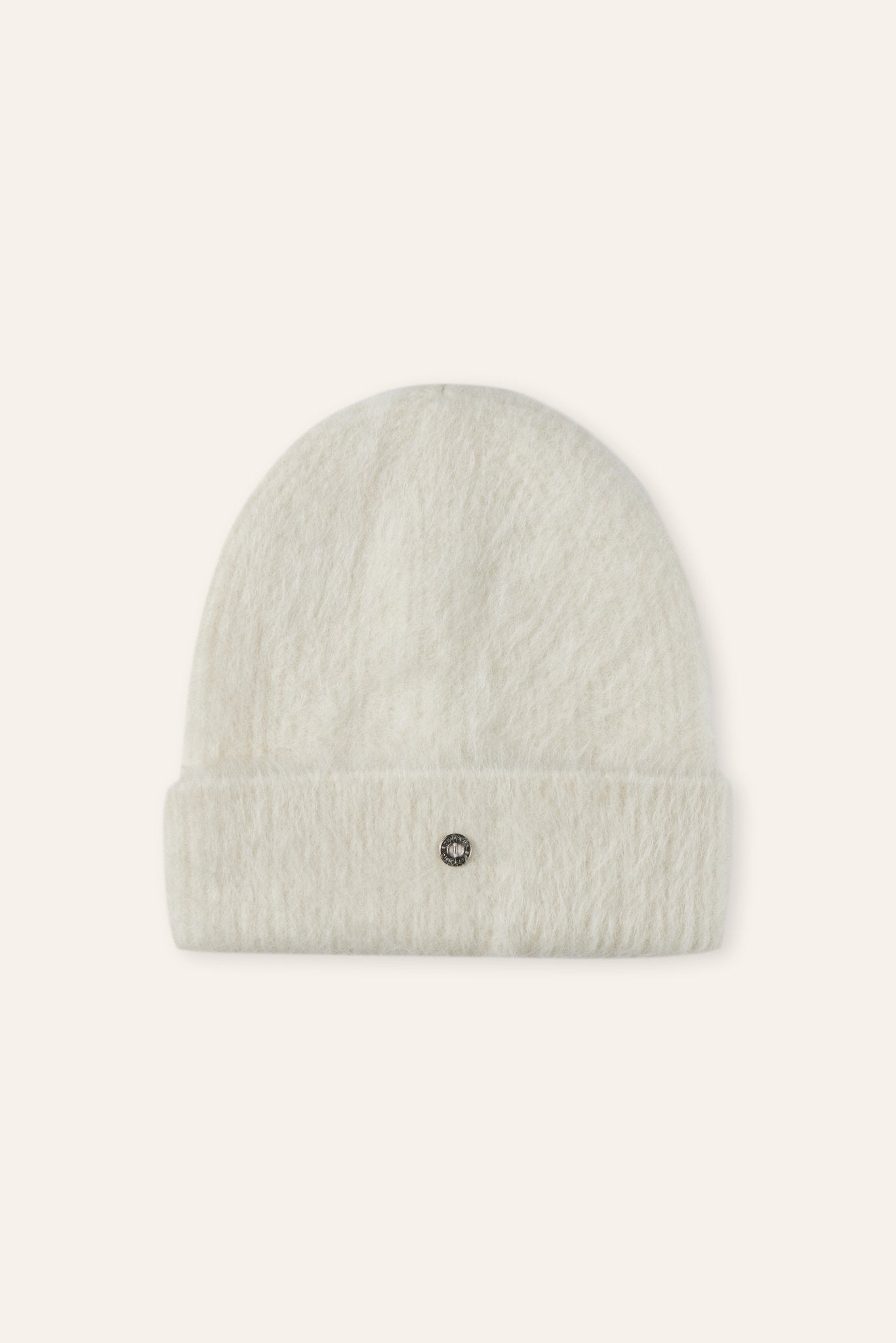 BEANIE alpaca wool hat (White) - STELLAM