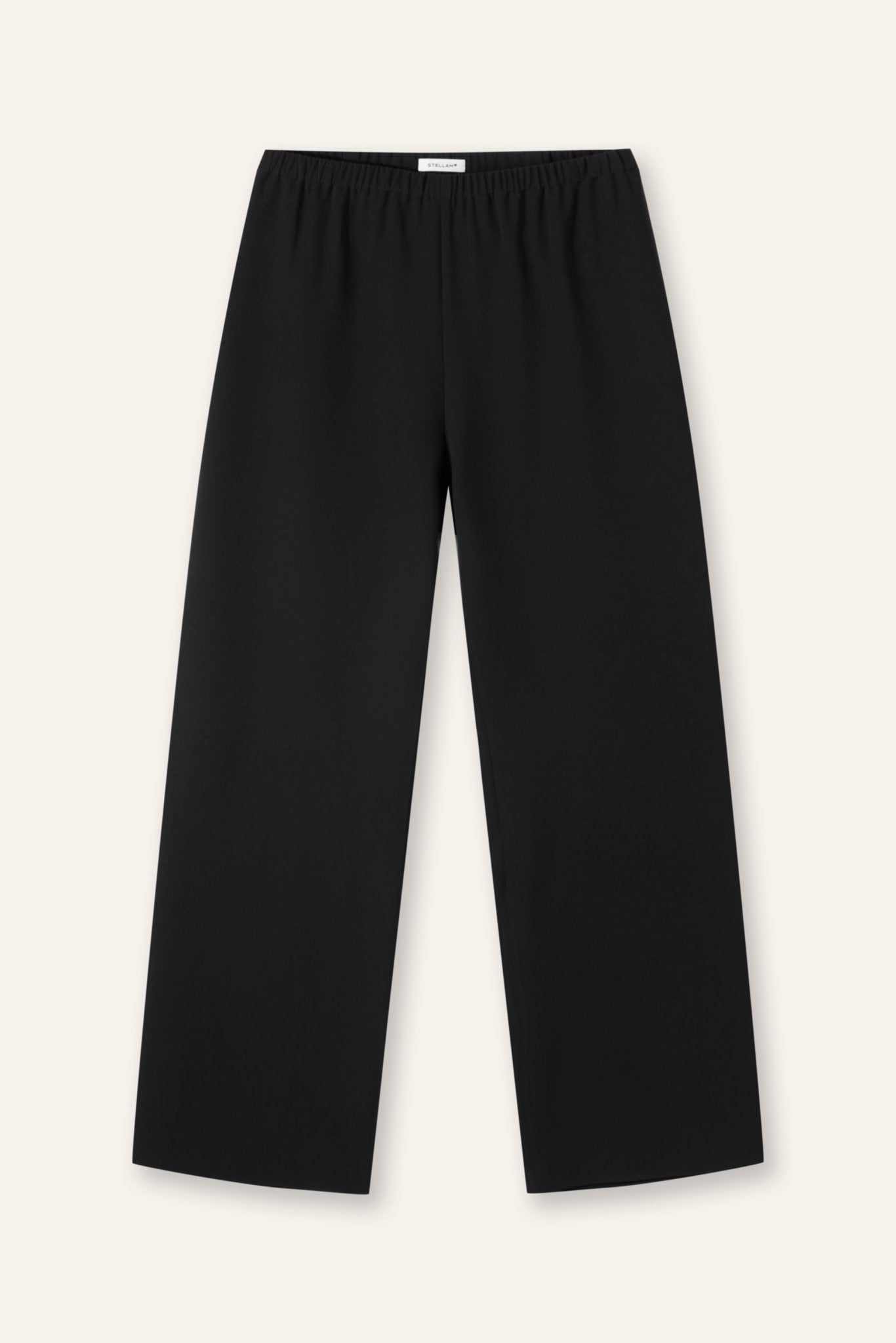 CADY wide-leg pants (Black) - STELLAM