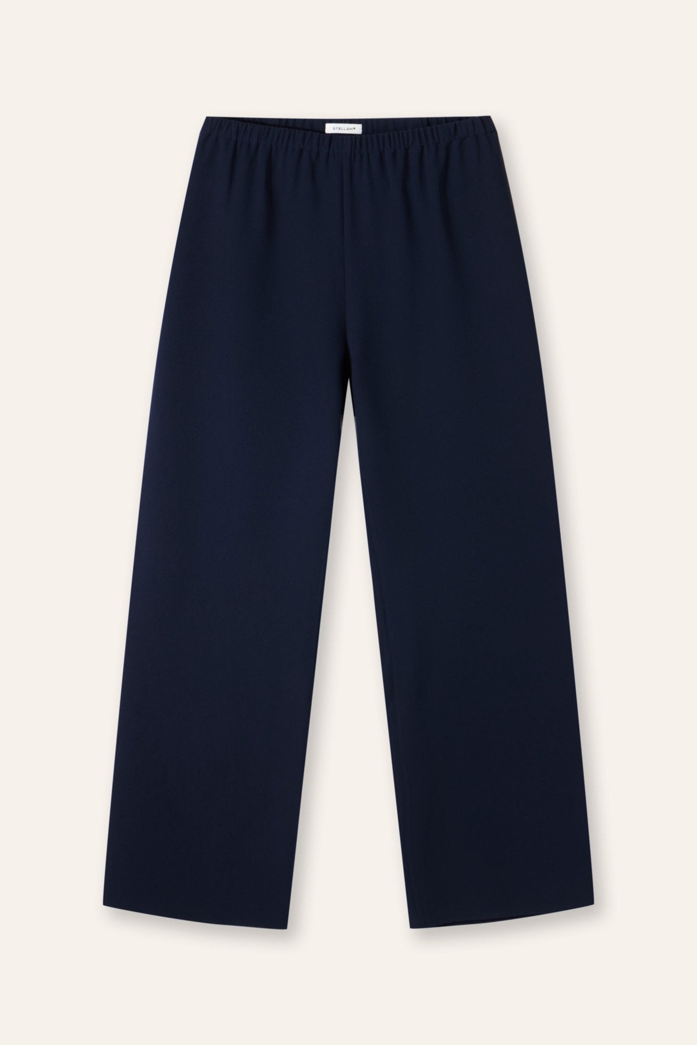 CADY wide-leg pants (Navy) - STELLAM