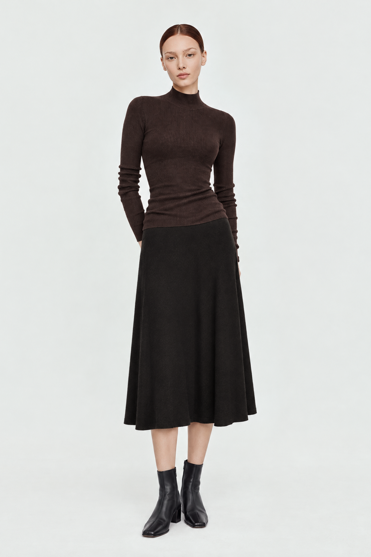 CLY premier wool seamless top (Red wine)