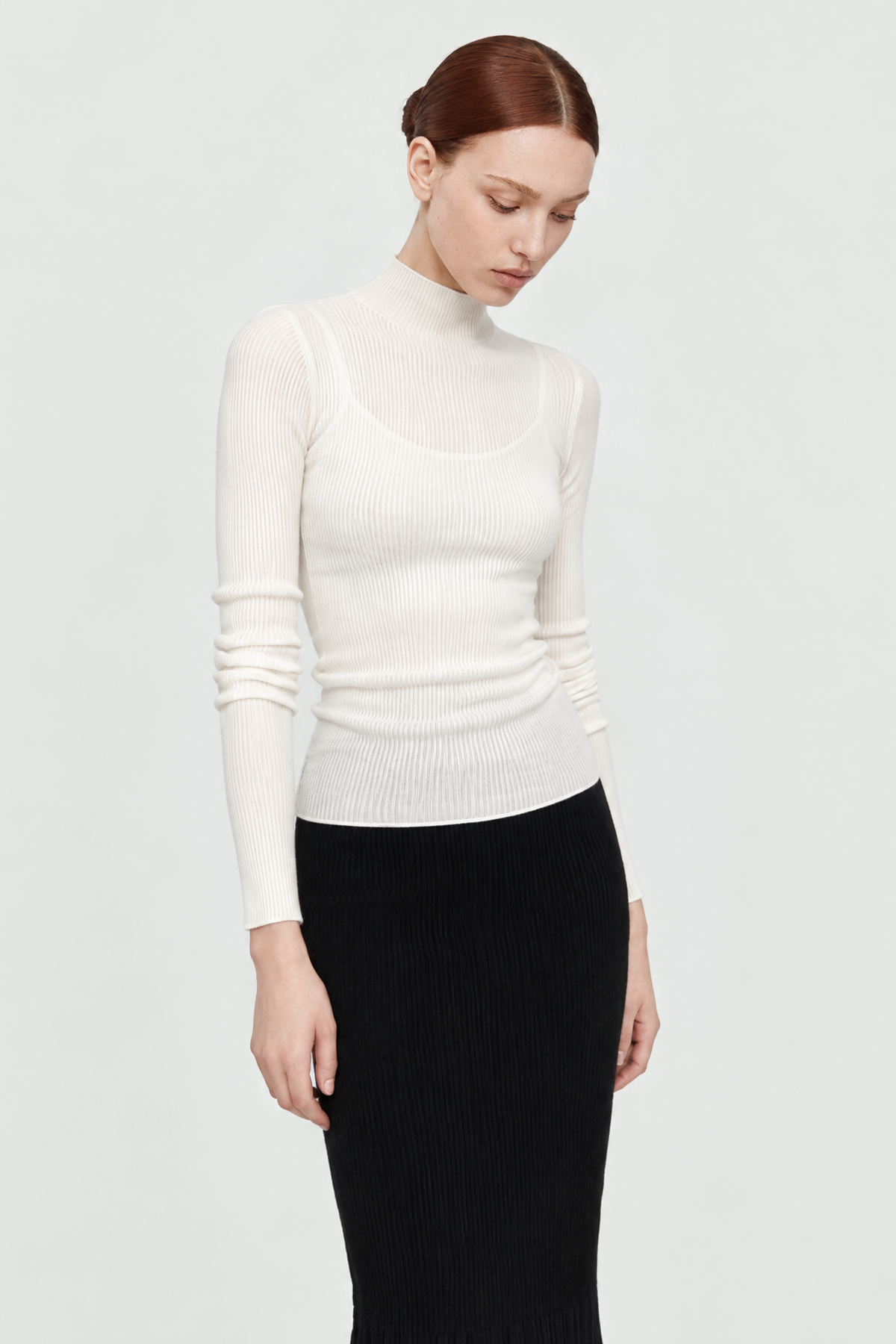 CLY premier wool seamless top (White)