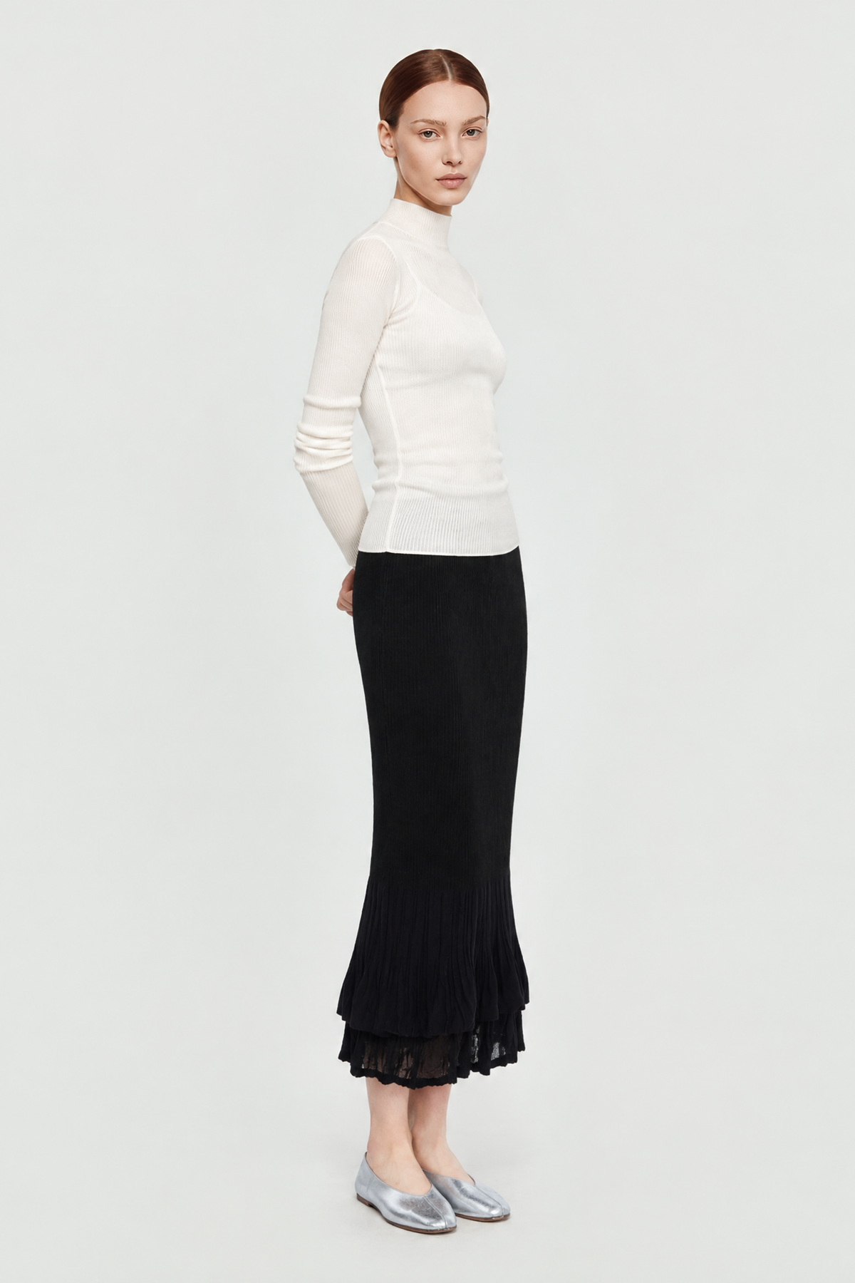 CLY premier wool seamless top (White)