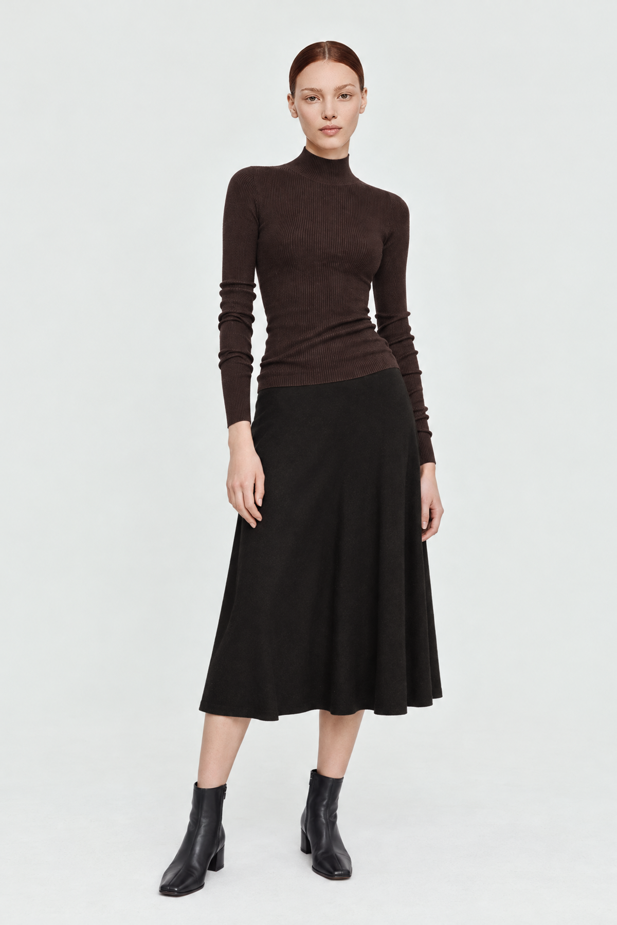 CLY premier wool seamless top (Red wine)