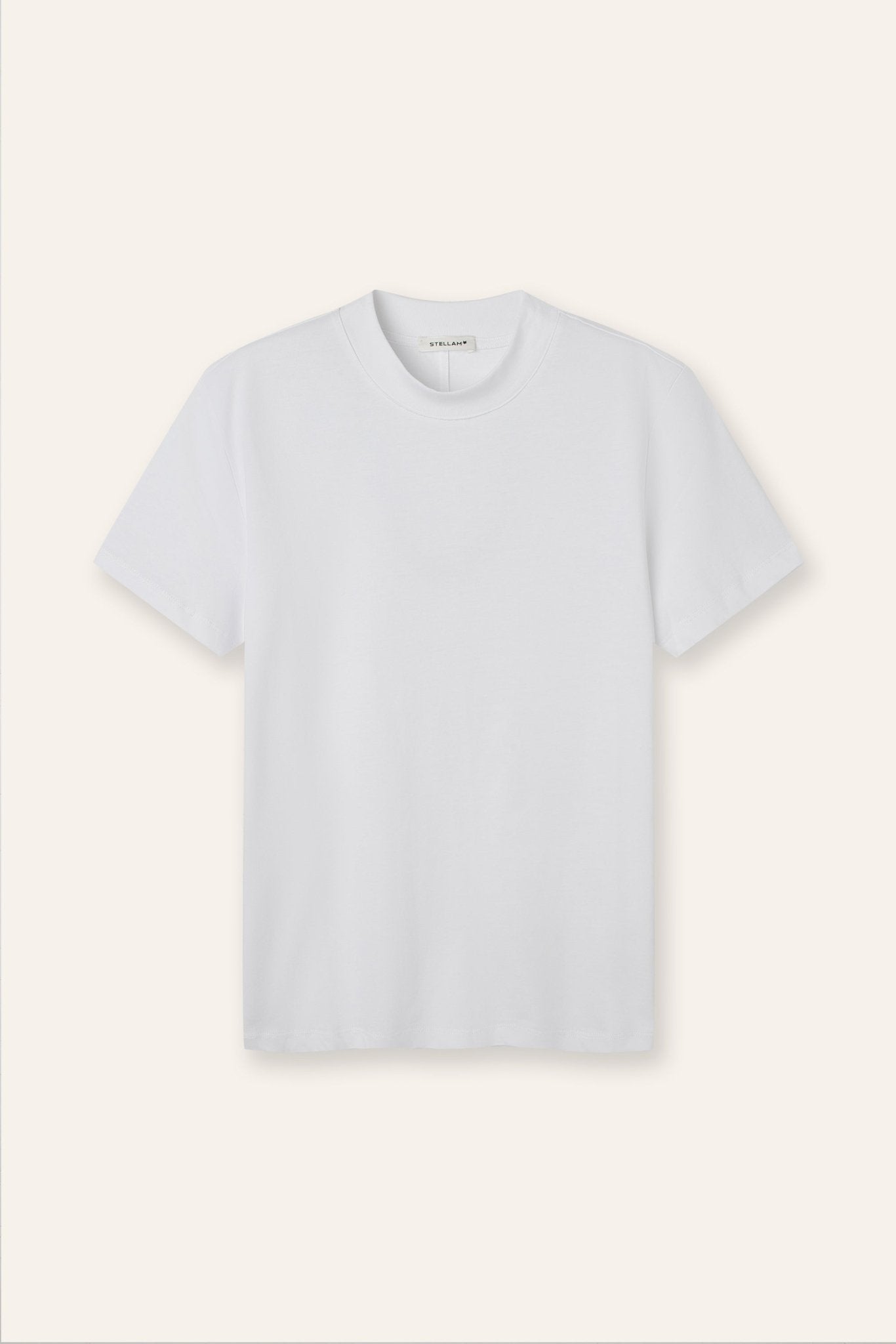 DORIS relaxed cotton tee (White) - STELLAM