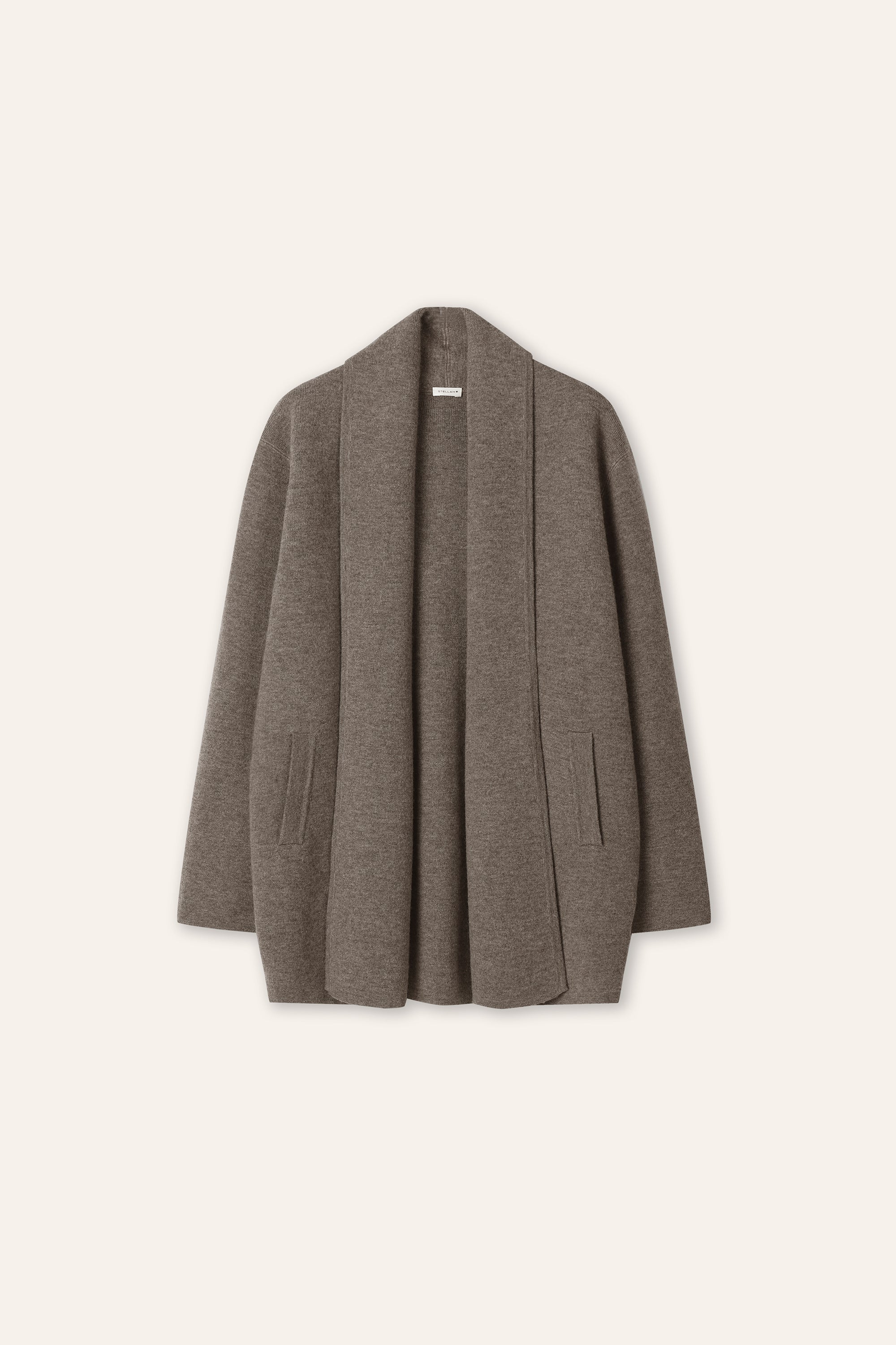 DRAPED 2.0 羊毛開襟衫(大象灰)