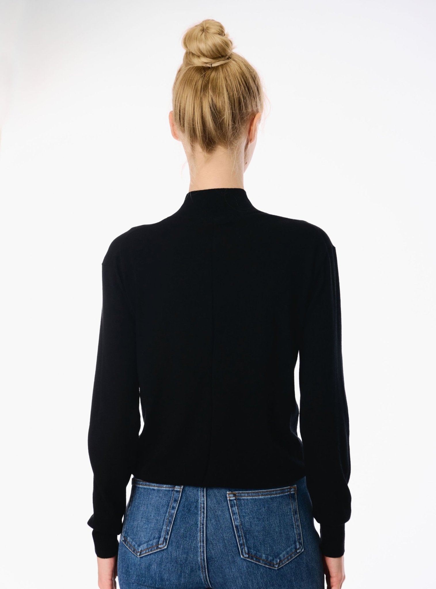 DRU wool sweater (Black) - STELLAM