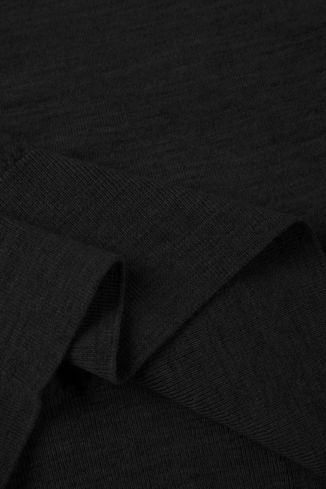 DRU wool sweater (Black) - STELLAM