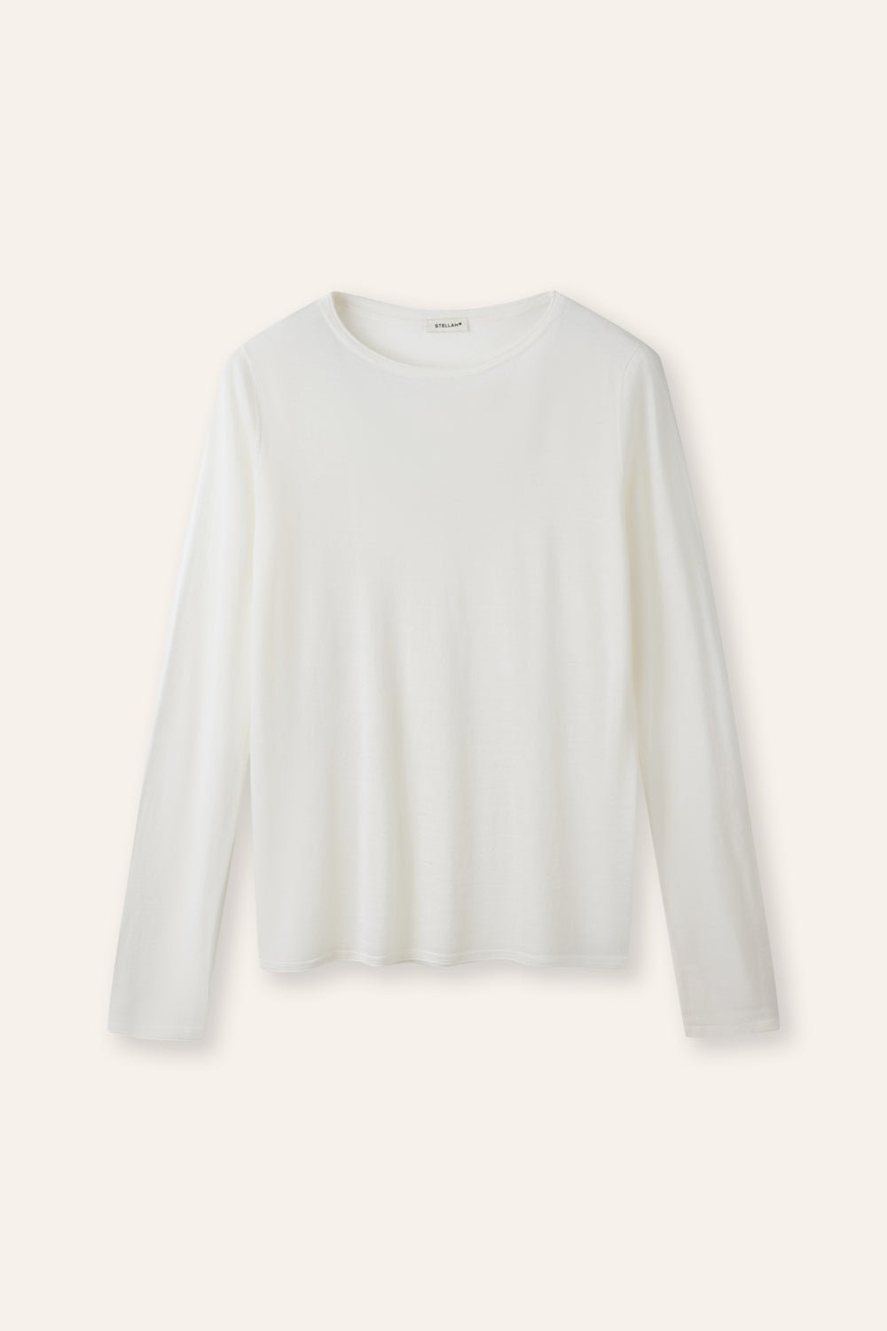 EDITH oversized merino wool pullover (Milk) - STELLAM