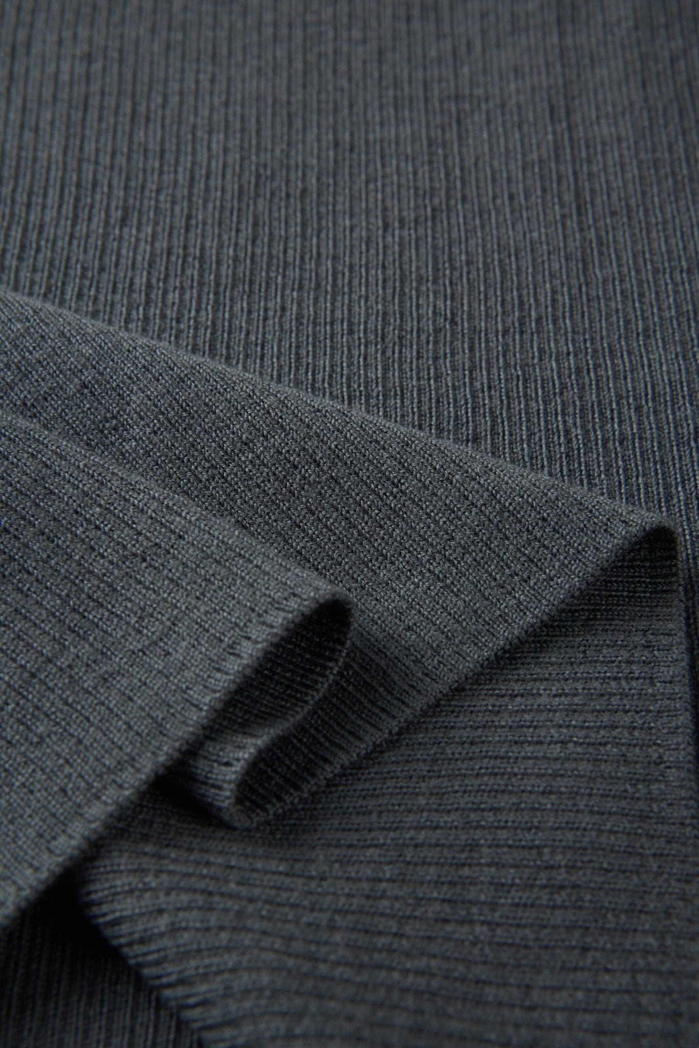 EVA crew mid-sleeve pullover (Dark grey) - STELLAM