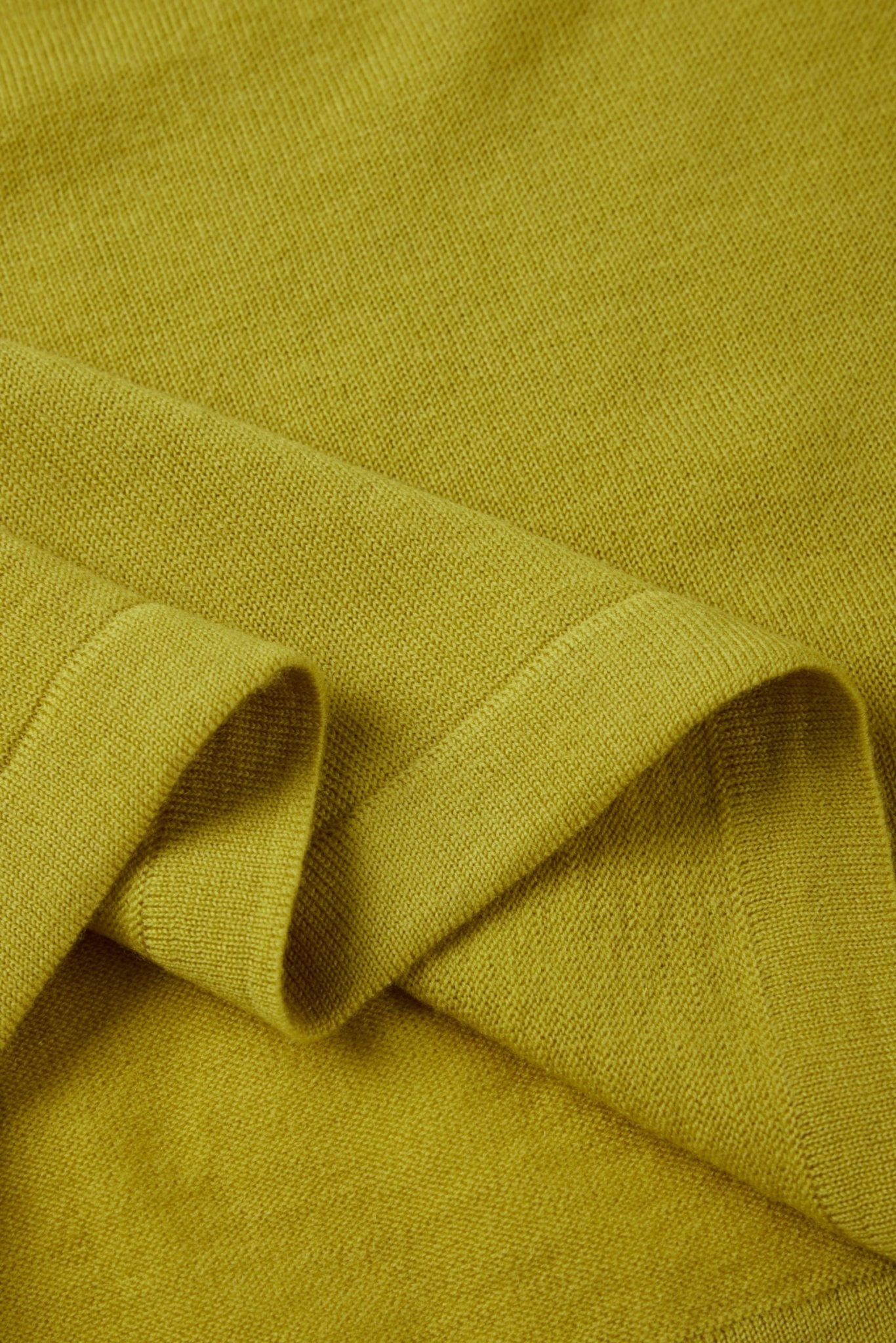 FLORENCE crew neck wool top (Mustard) - STELLAM