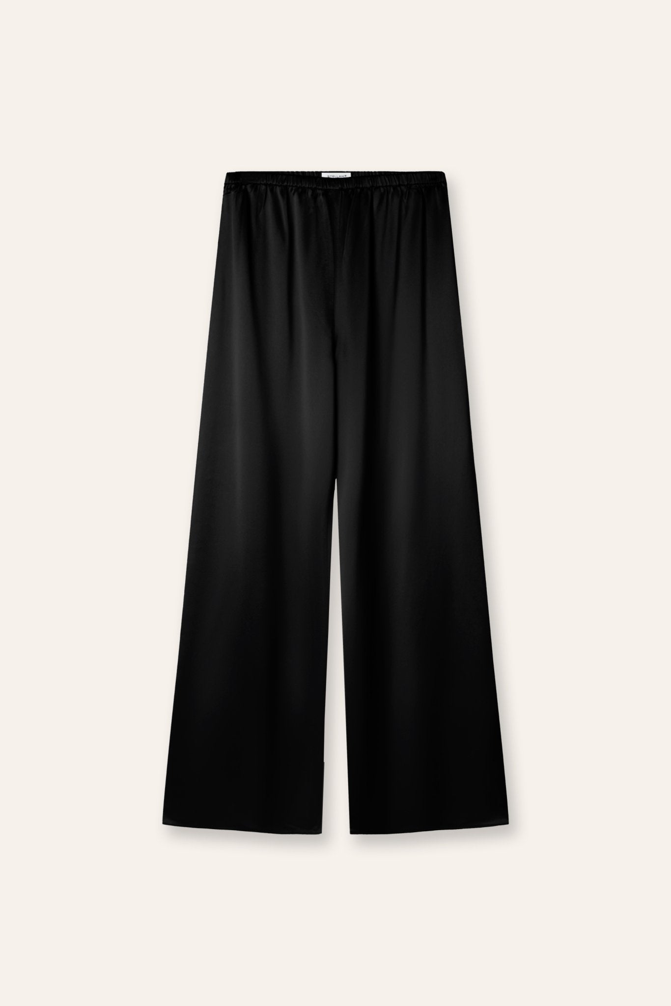 GALA drape wide pants (Black) - STELLAM