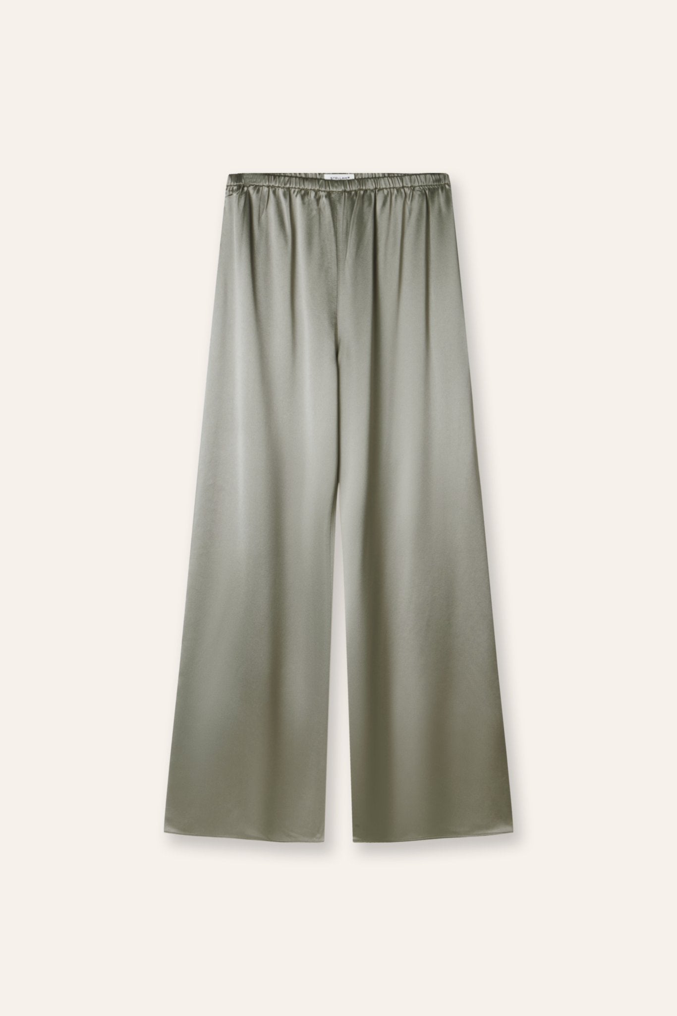GALA drape wide pants (Seaweed) - STELLAM