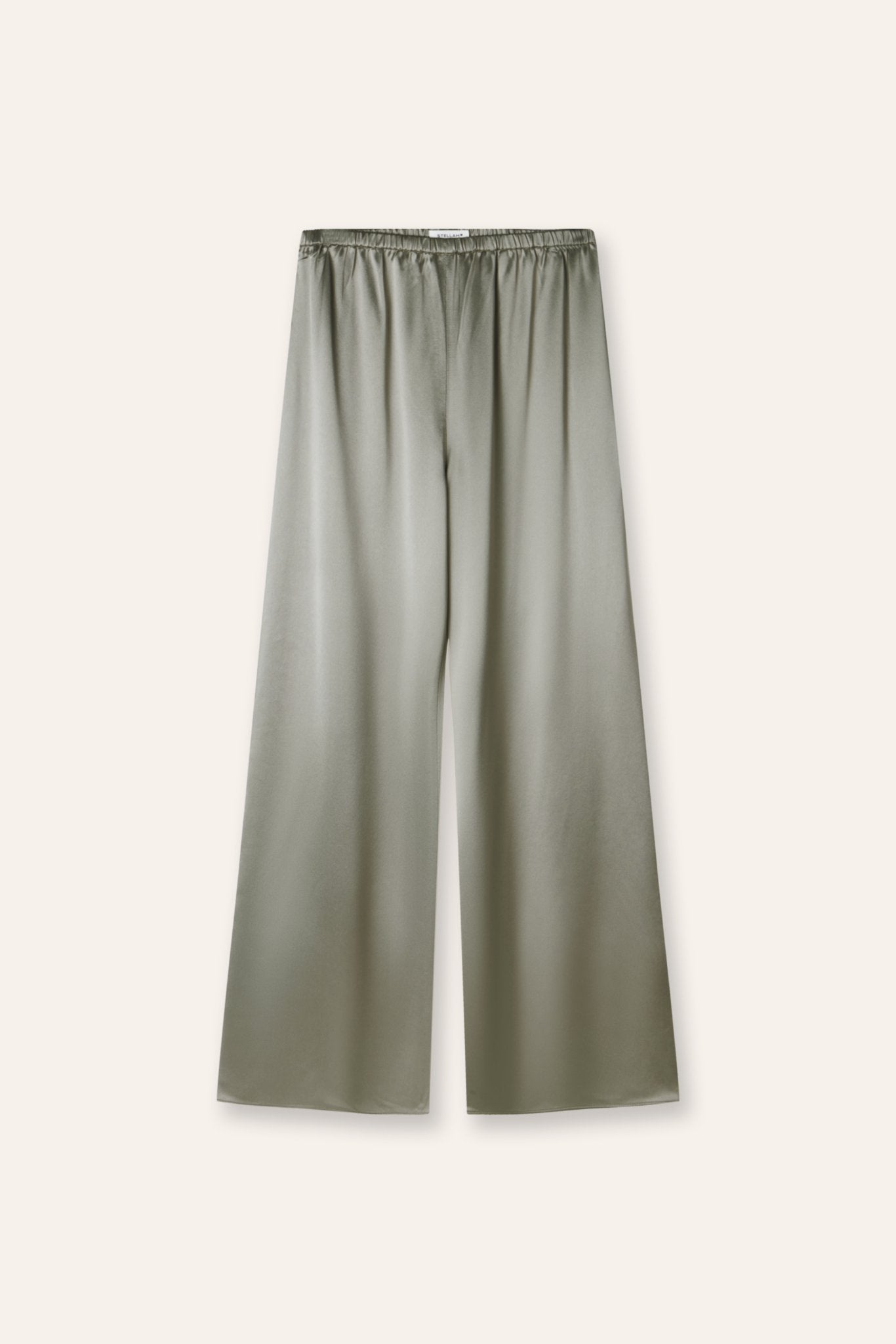 GALA drape wide pants (Seaweed) - STELLAM