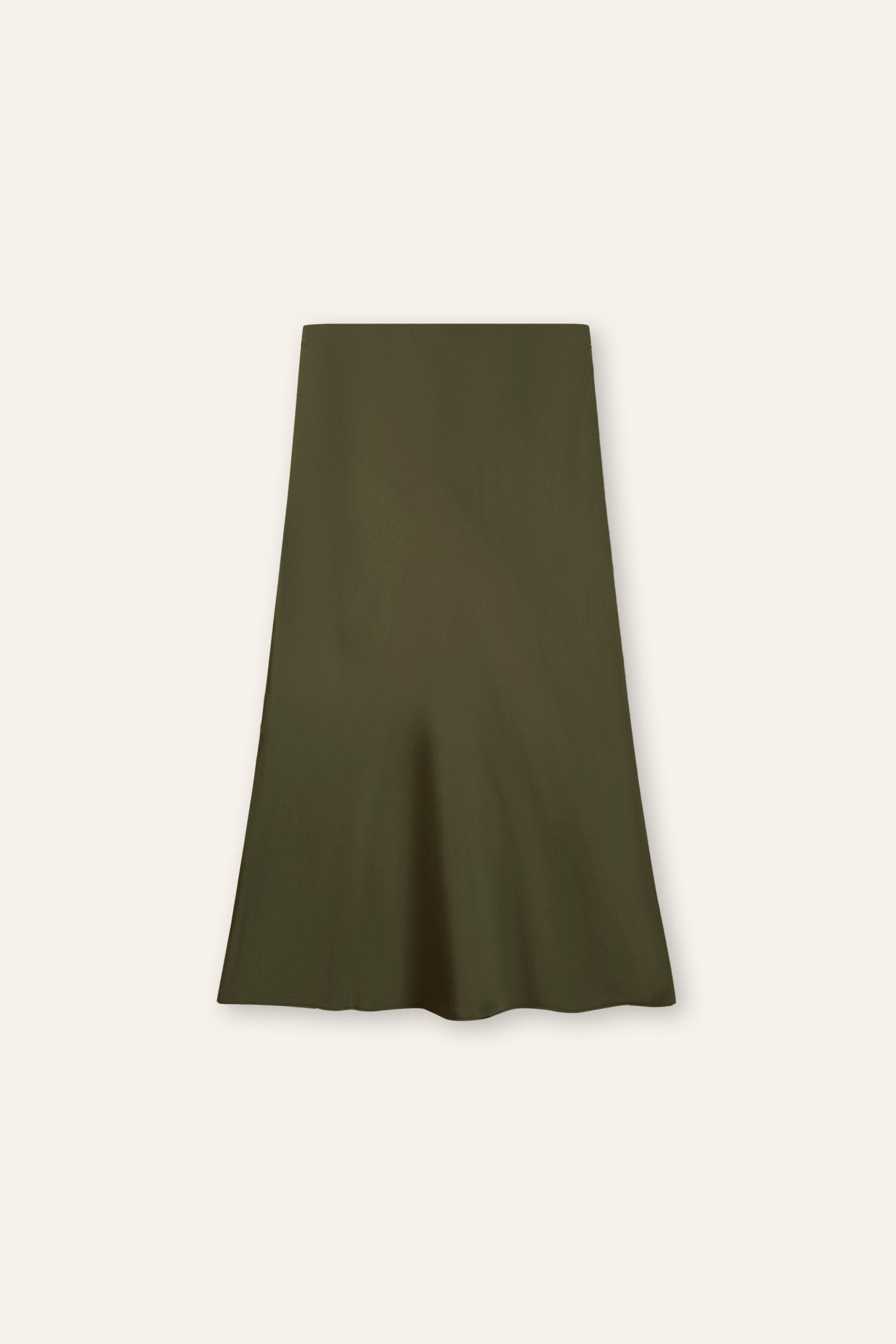GLITTER B Mid-night midi skirt (Ash green) - STELLAM