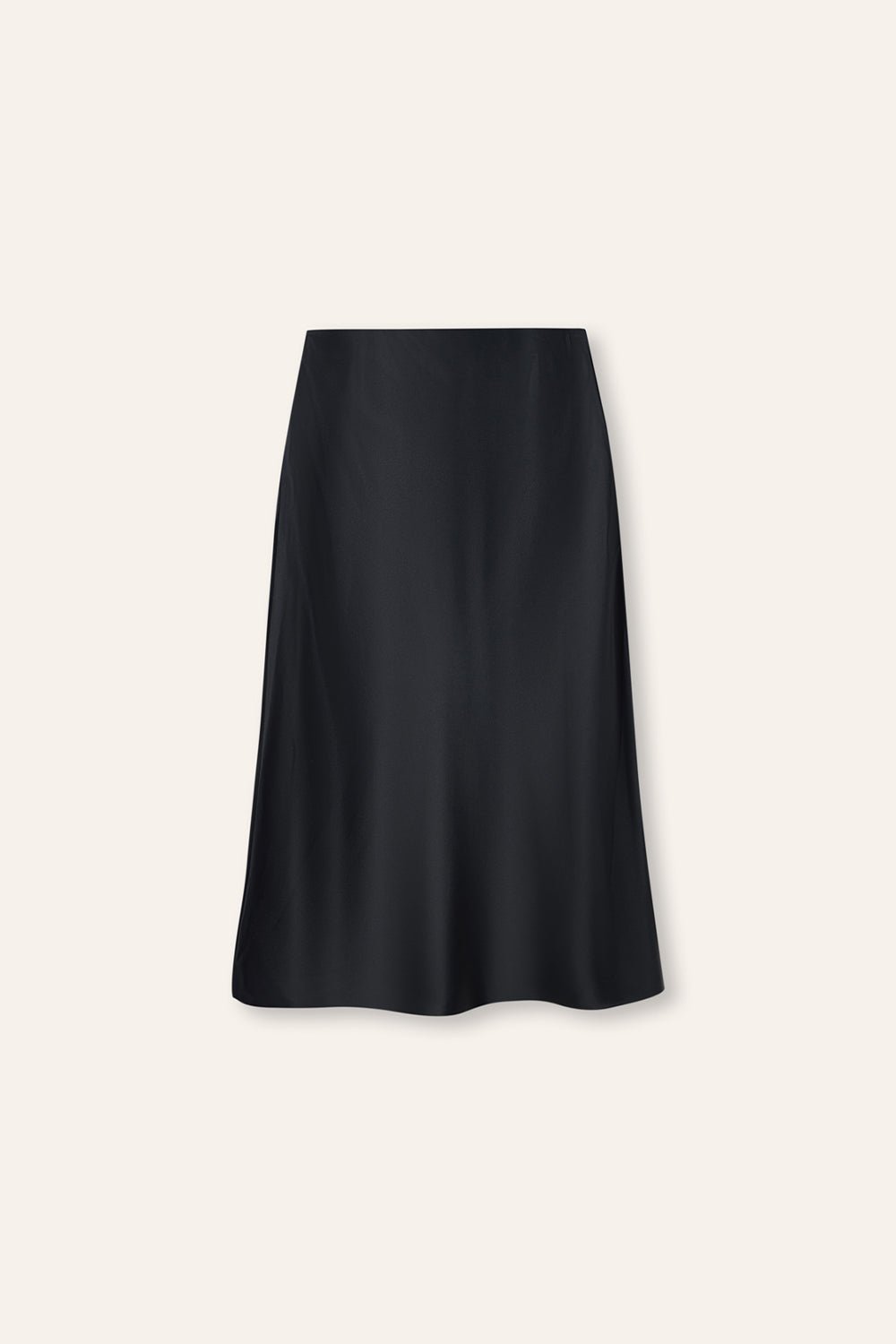 GLITTER B Mid-night midi skirt (Black) - STELLAM