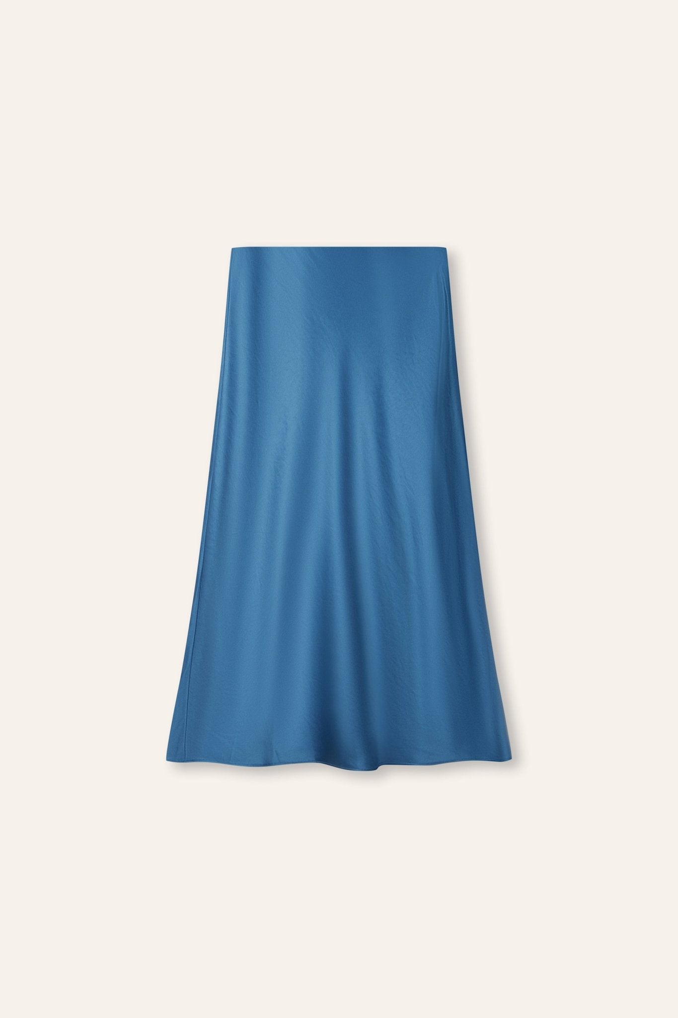GLITTER B Mid-night midi skirt (Prussian blue) - STELLAM