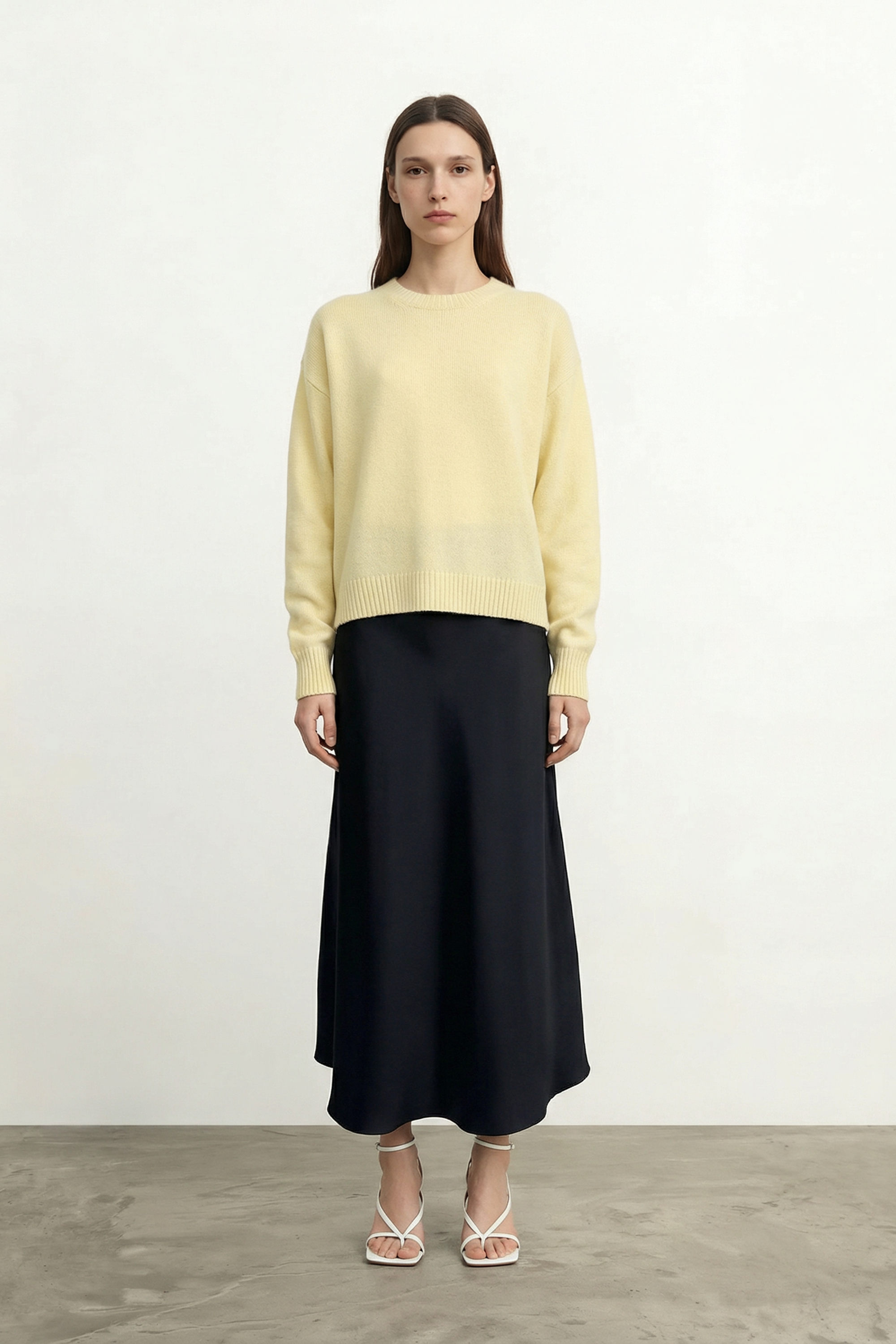 ISA cashmere sweater (Light Yellow)