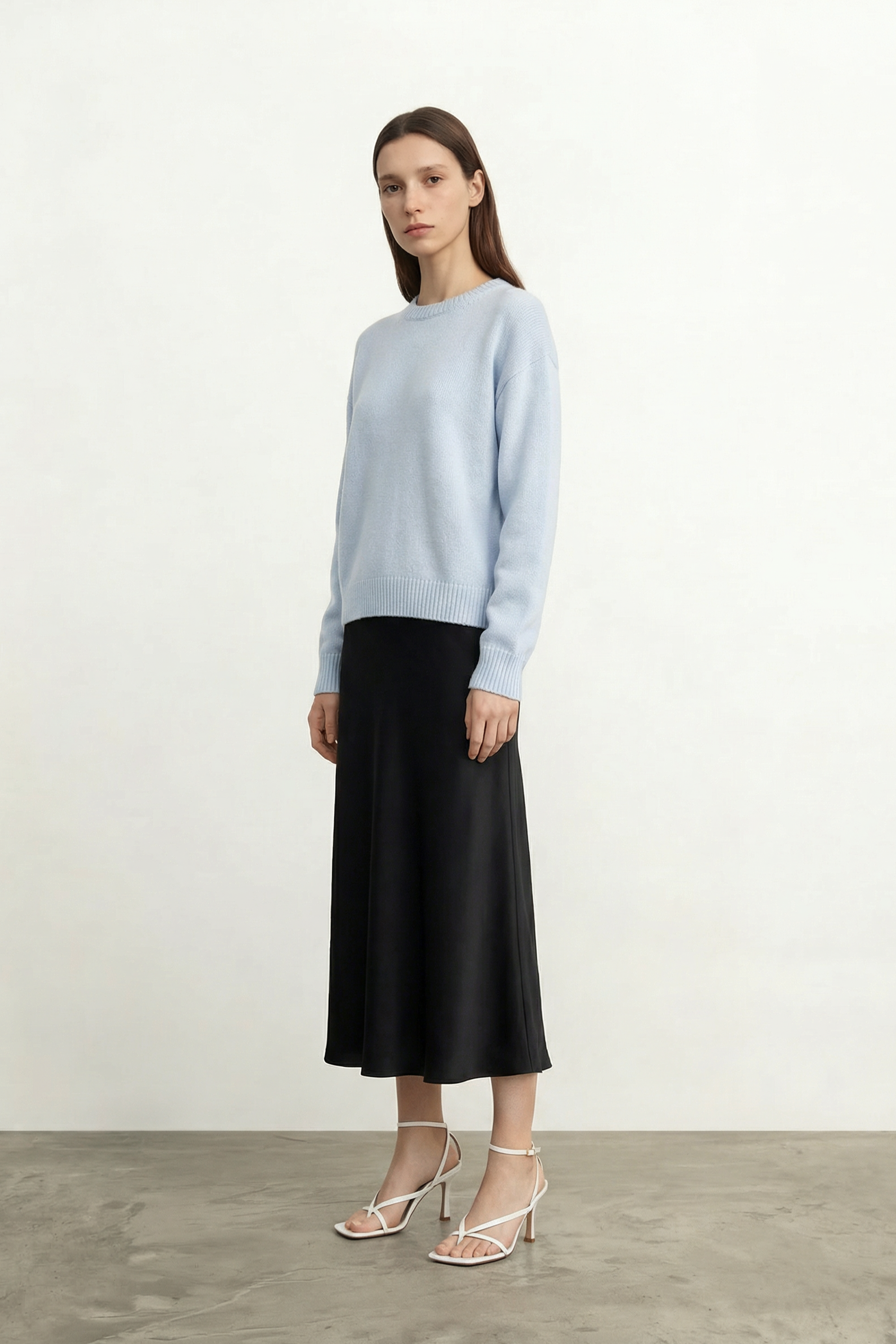 ISA cashmere sweater (Baby Blue)