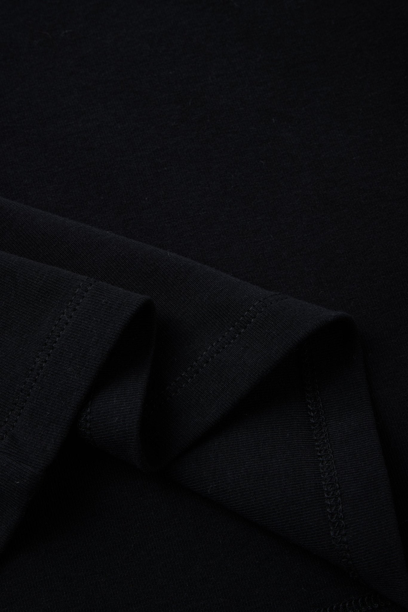 JADE cotton tee (Black) - STELLAM