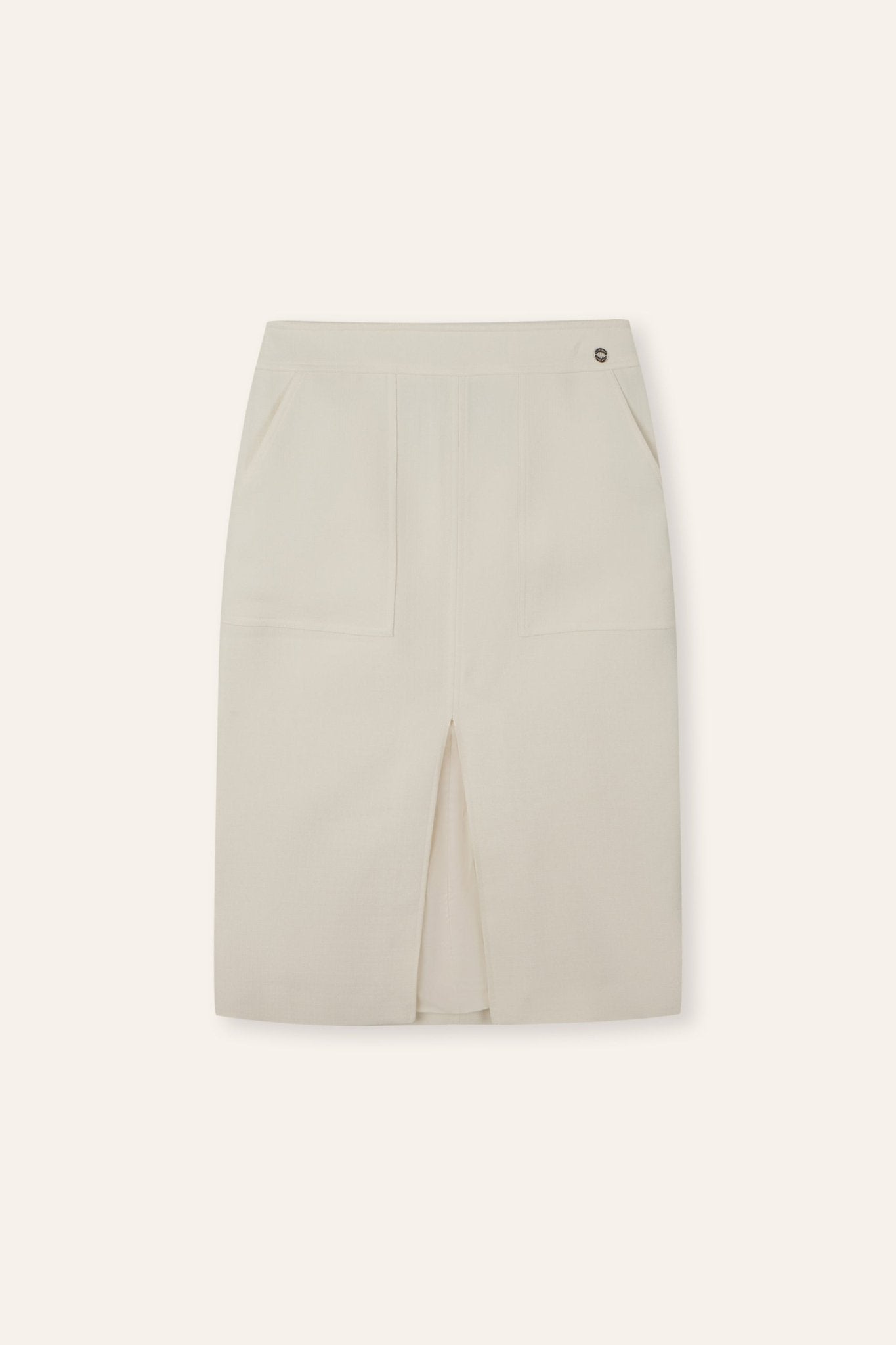 JAS midi skirt (Milk) - STELLAM