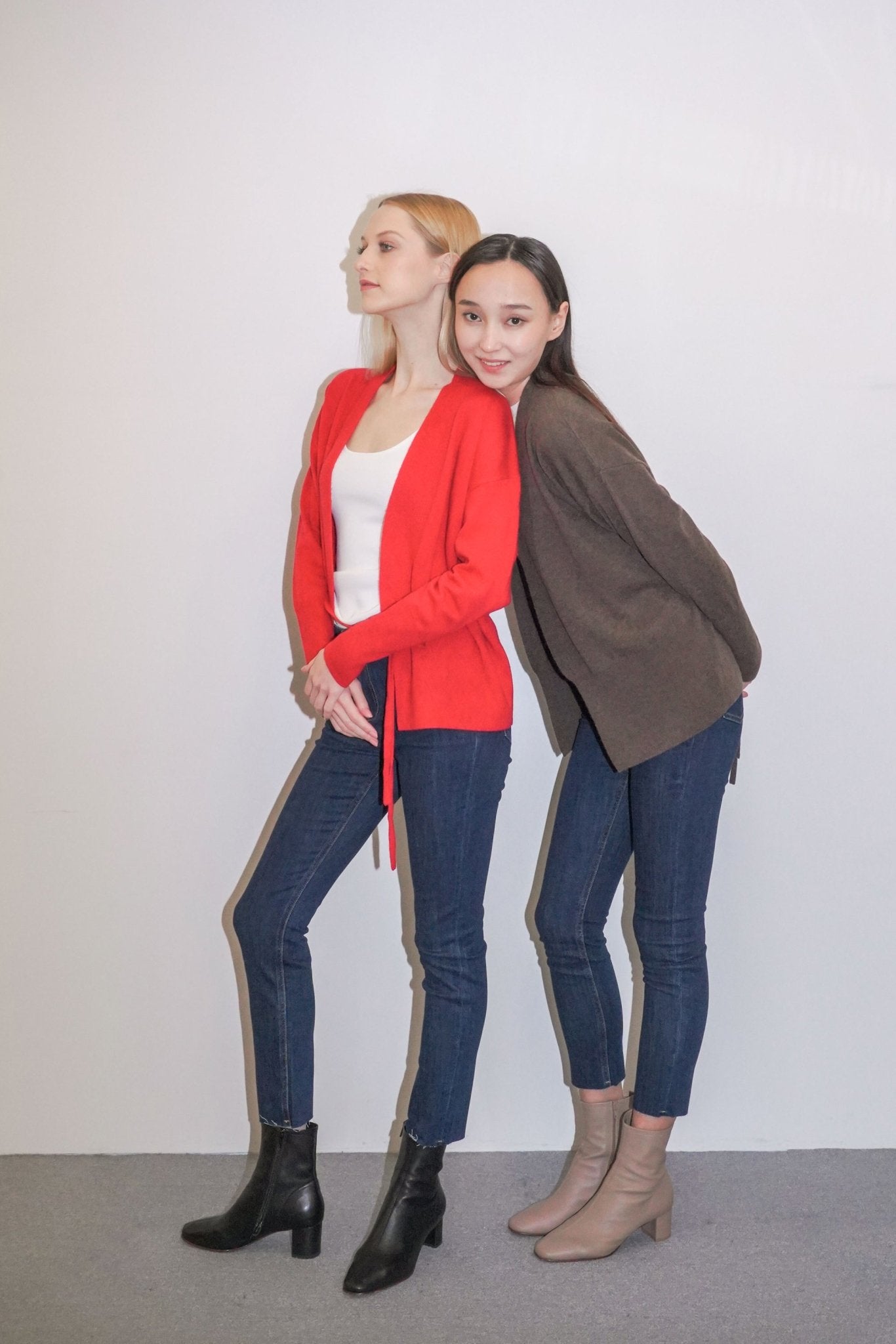 KAY cashmere-blended cardigan (Mocha) - STELLAM