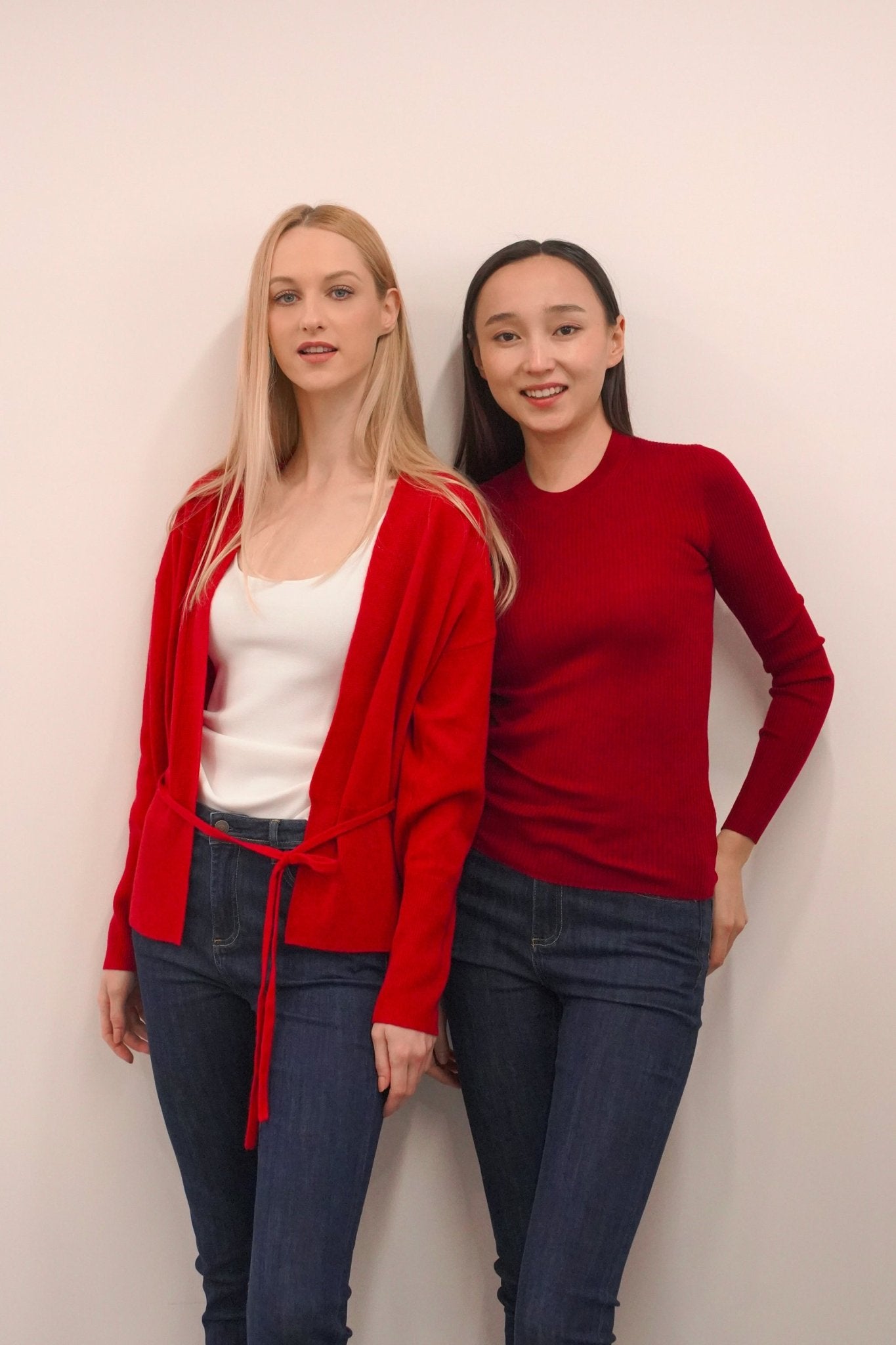 KAY cashmere-blended cardigan (Red) - STELLAM