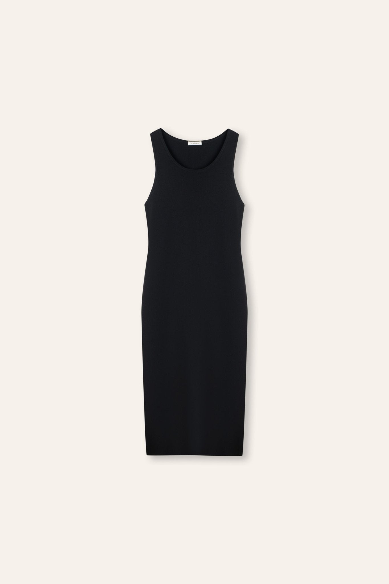 KEAN jersey knit dress (Black) - STELLAM