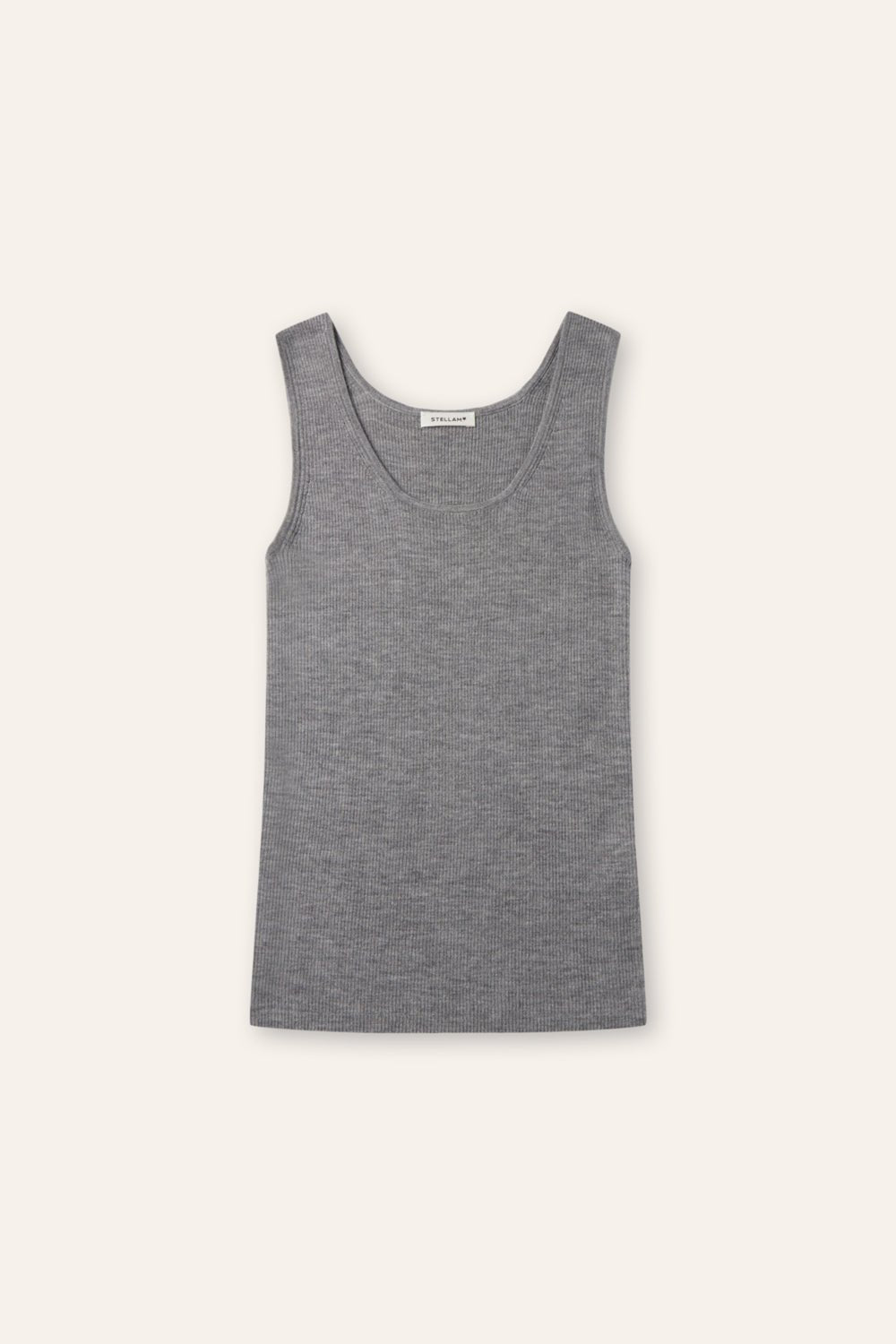 LENYA silk tank top (Grey) - STELLAM