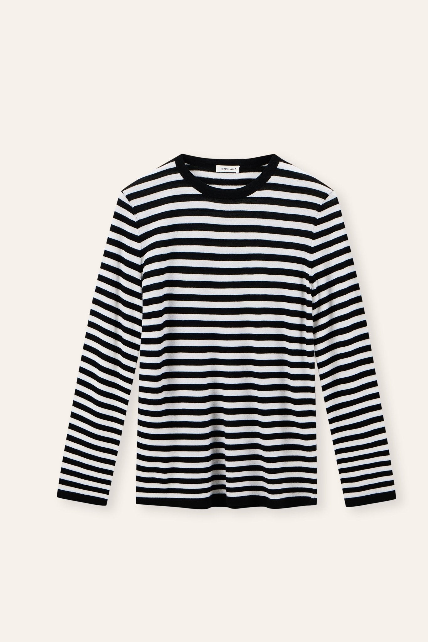 LISA wool top (Black stripe) - STELLAM