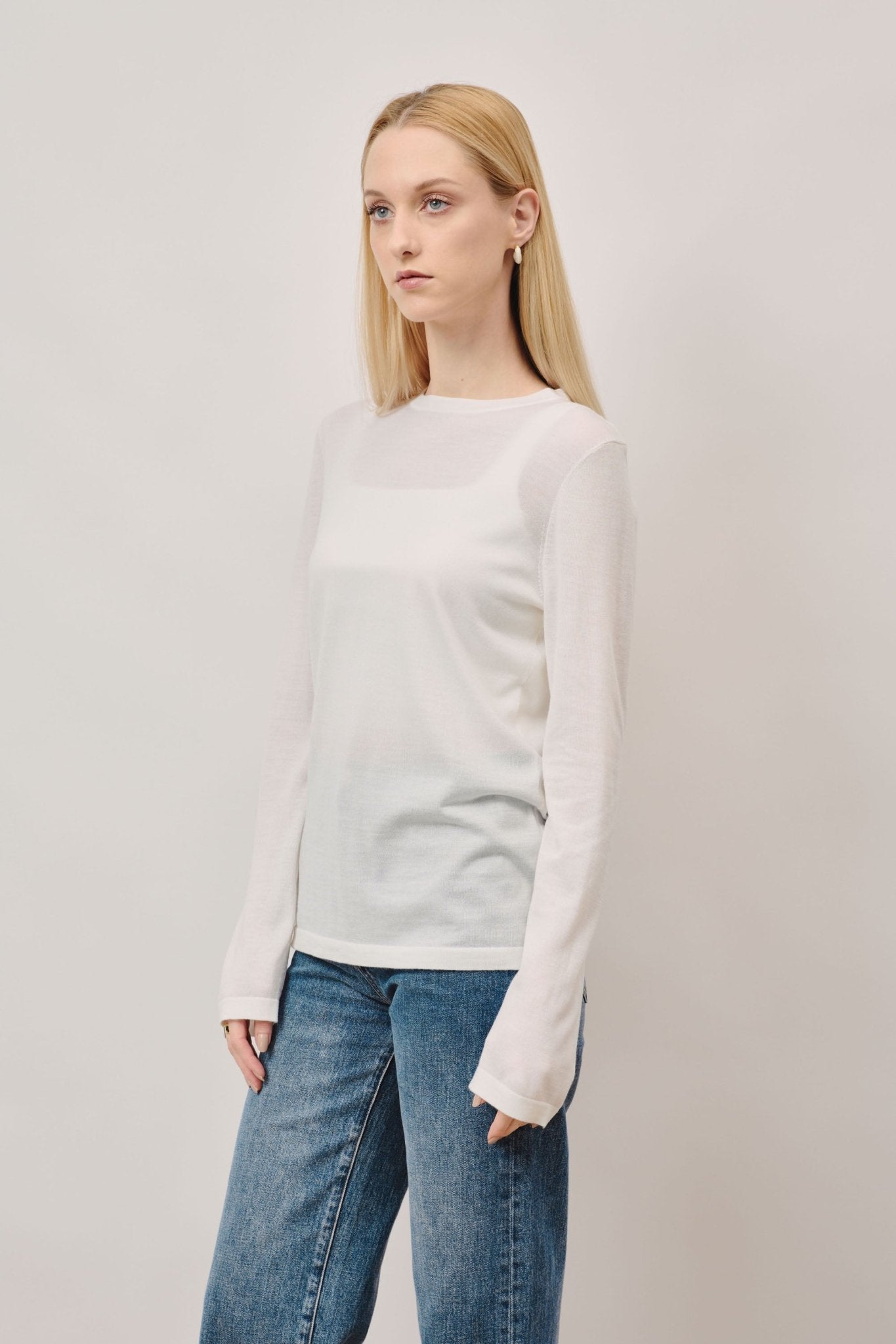LISA wool top (White) - STELLAM