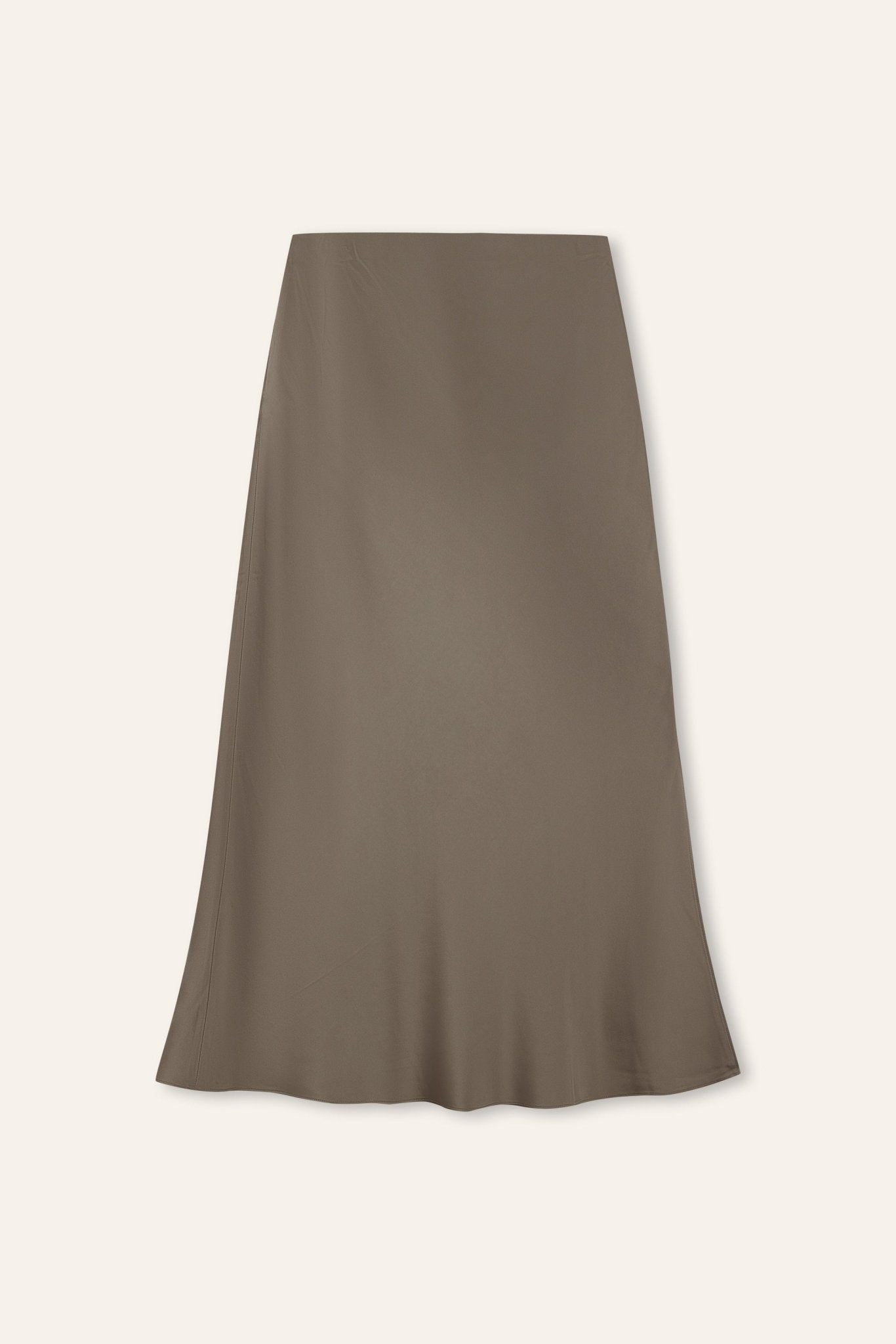 LONG GLITTER midi skirt (Ash green) - STELLAM