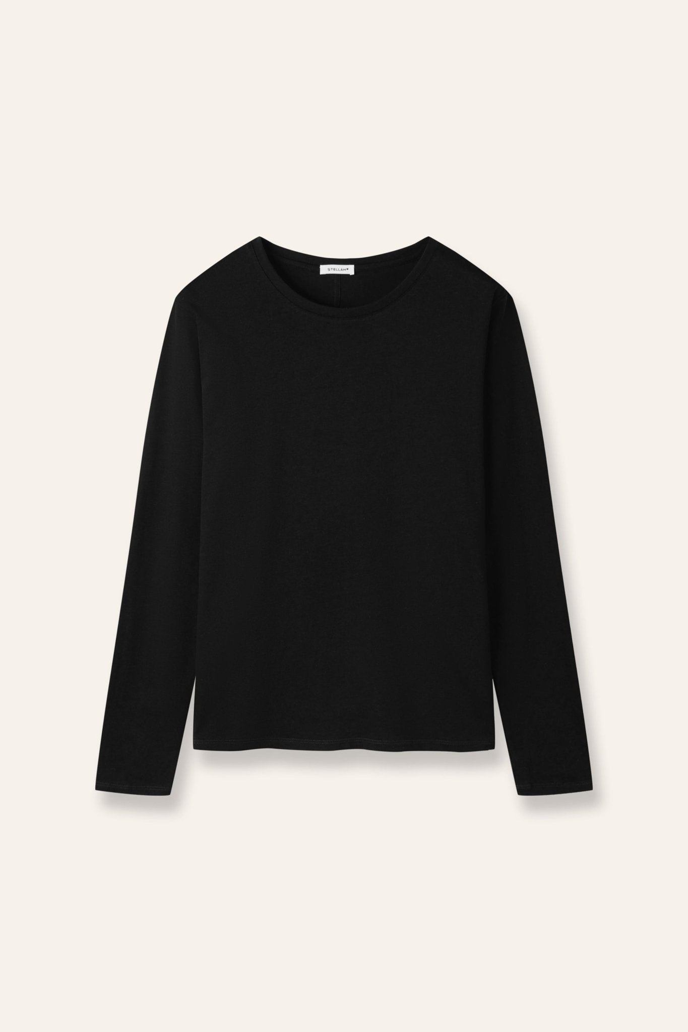 MAN essentials cotton-jersey top (Black) - STELLAM
