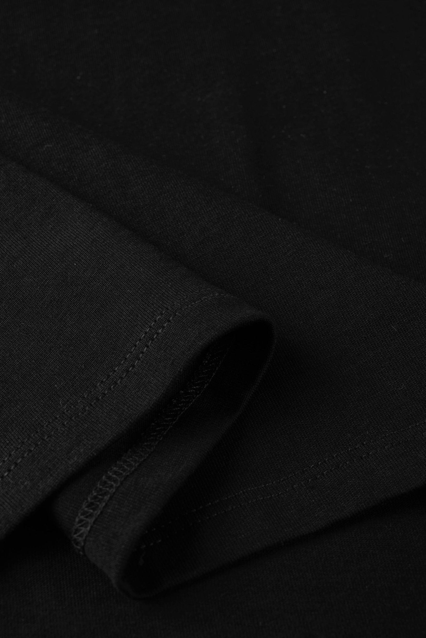MAN essentials cotton-jersey top (Black) - STELLAM