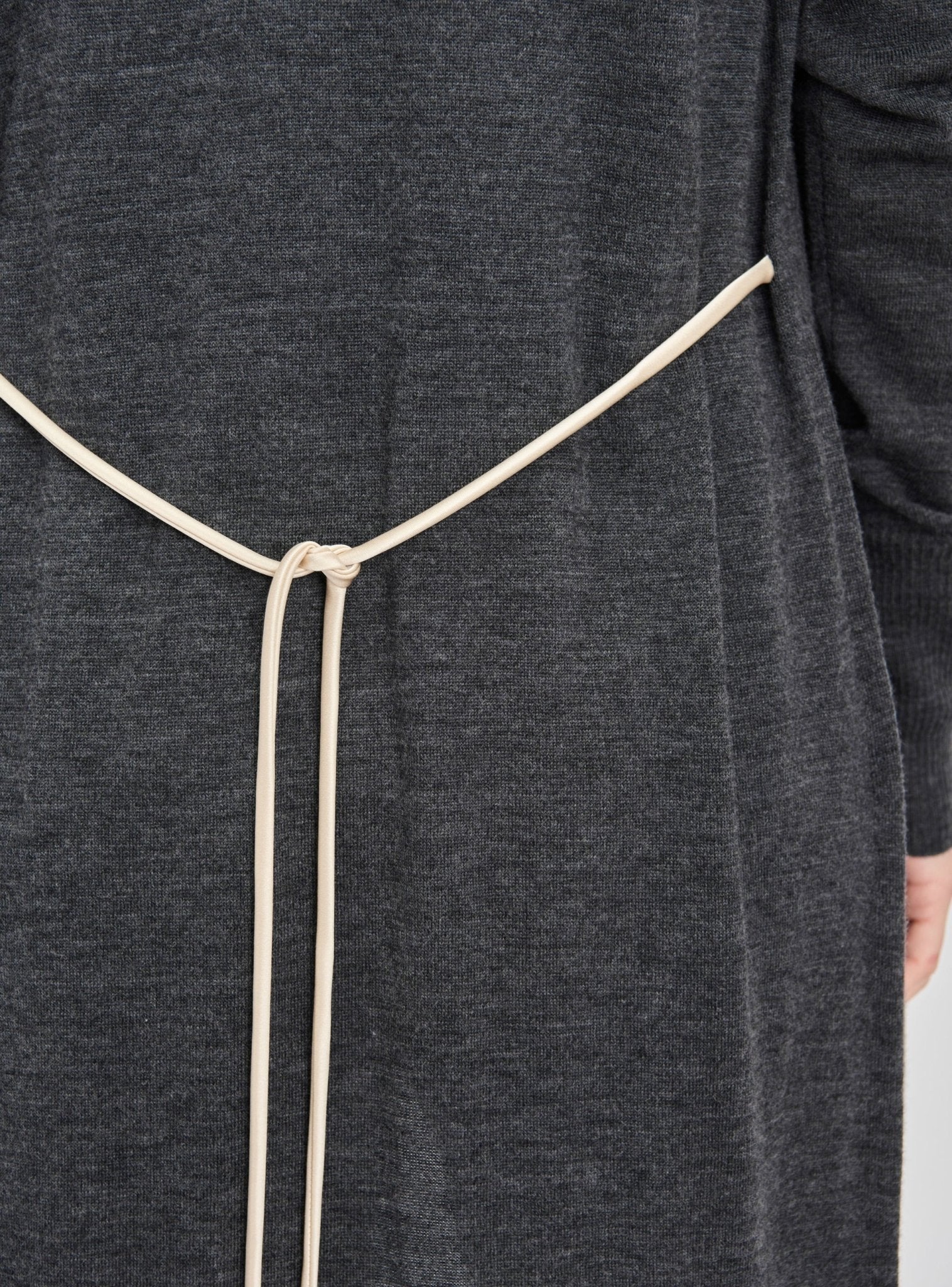 MIC maxi cardigan (Grey) - STELLAM