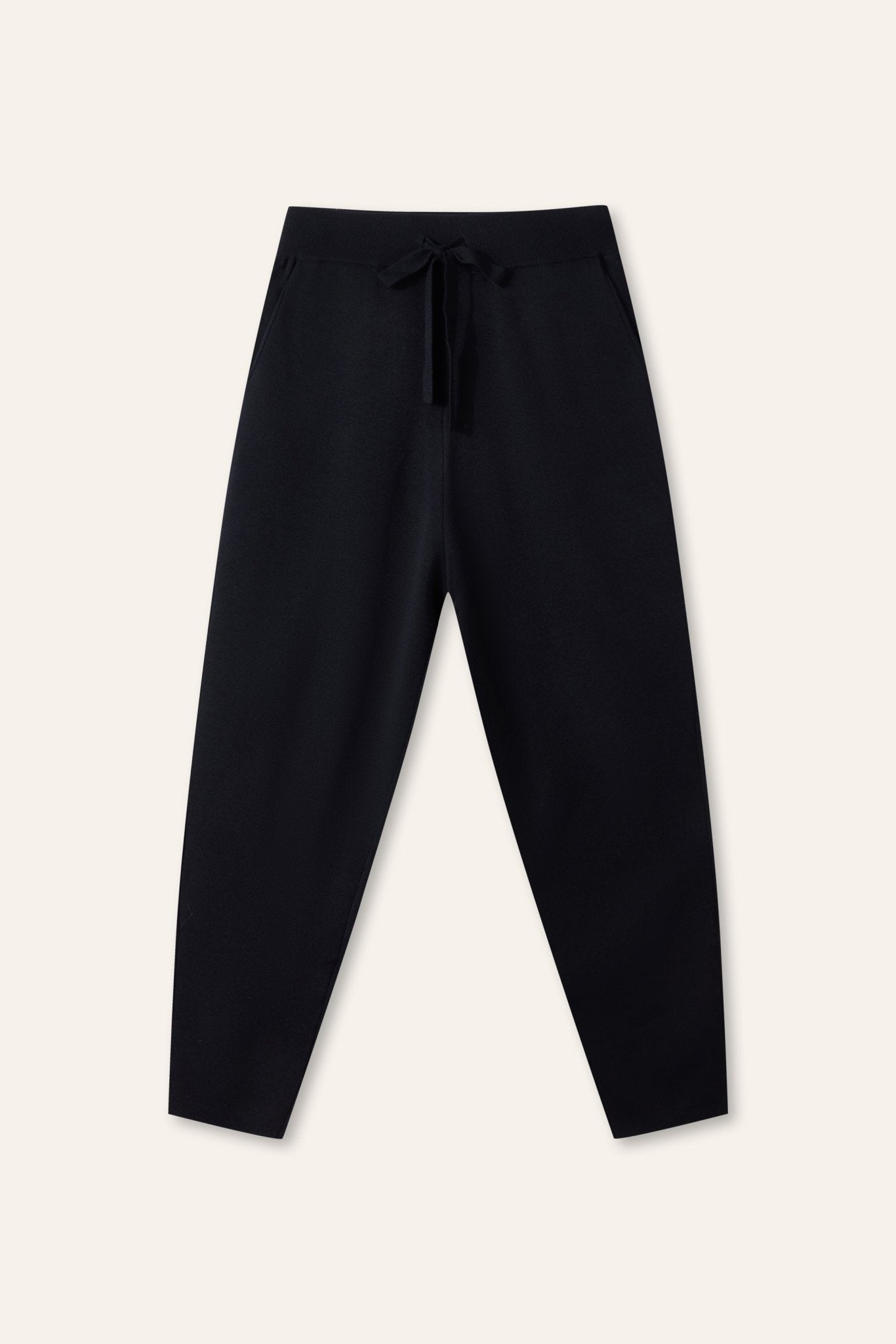 NELLO wool trackpants (Black) - STELLAM
