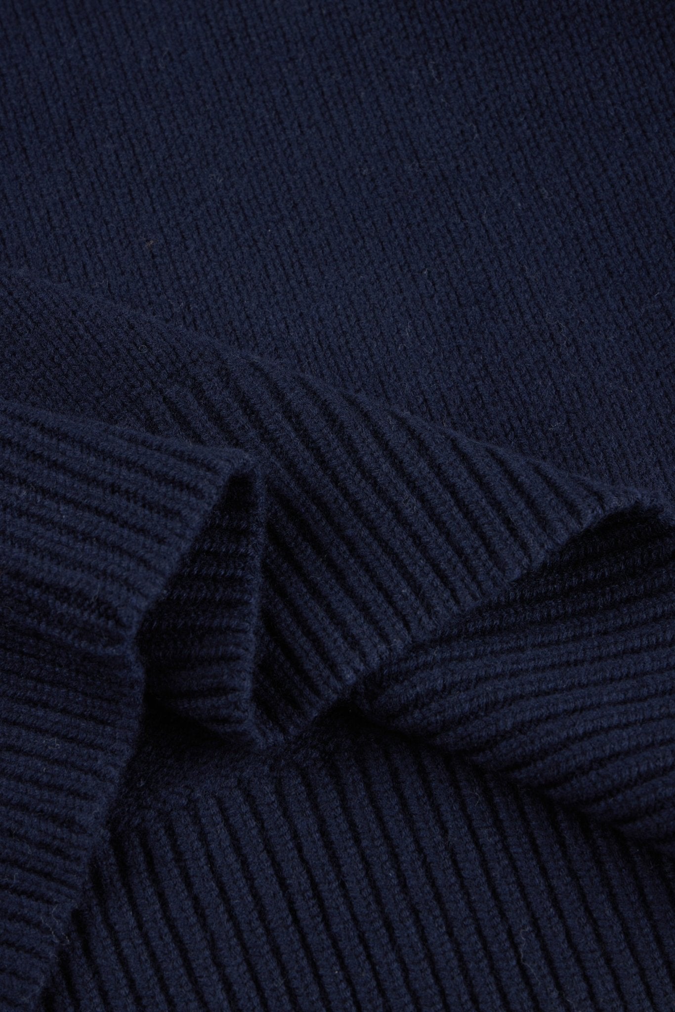 OPHELA superfine wool sweater (Navy) - STELLAM