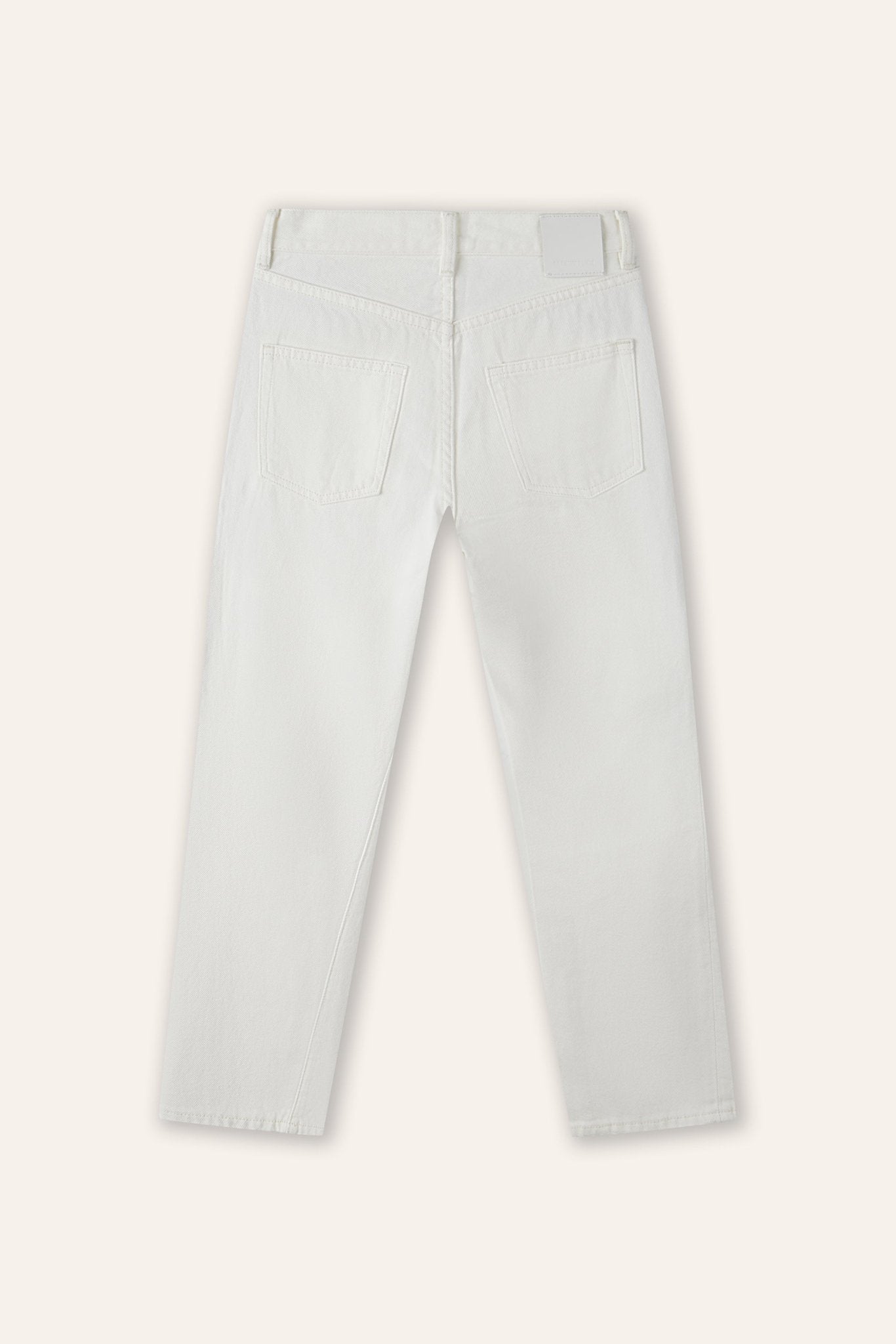 Original twisted high-rise straight-leg jeans (White) - STELLAM