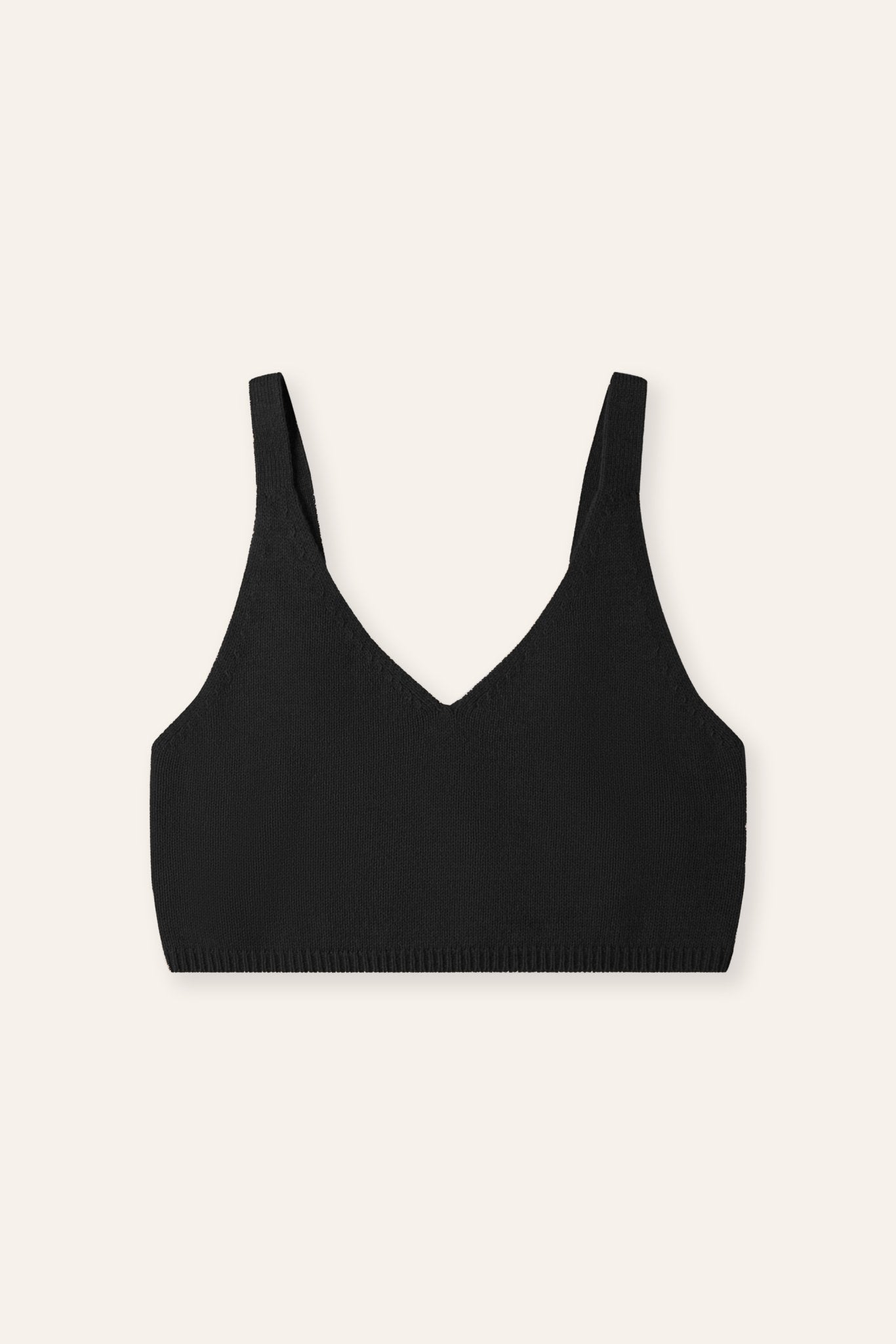 PIAN cashmere-blended tank (Black) - STELLAM