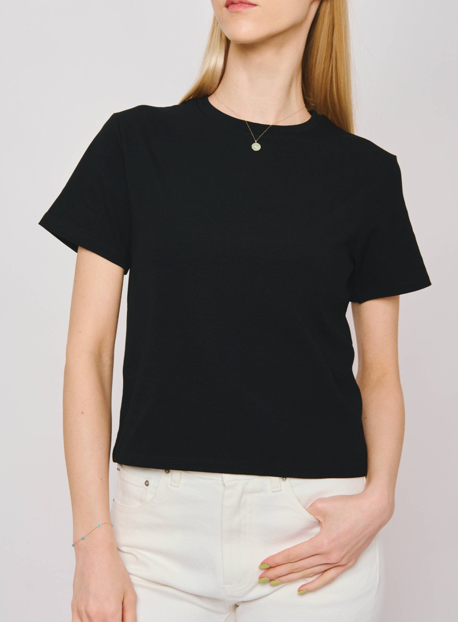 RAS fine-cotton tee (Black) - STELLAM