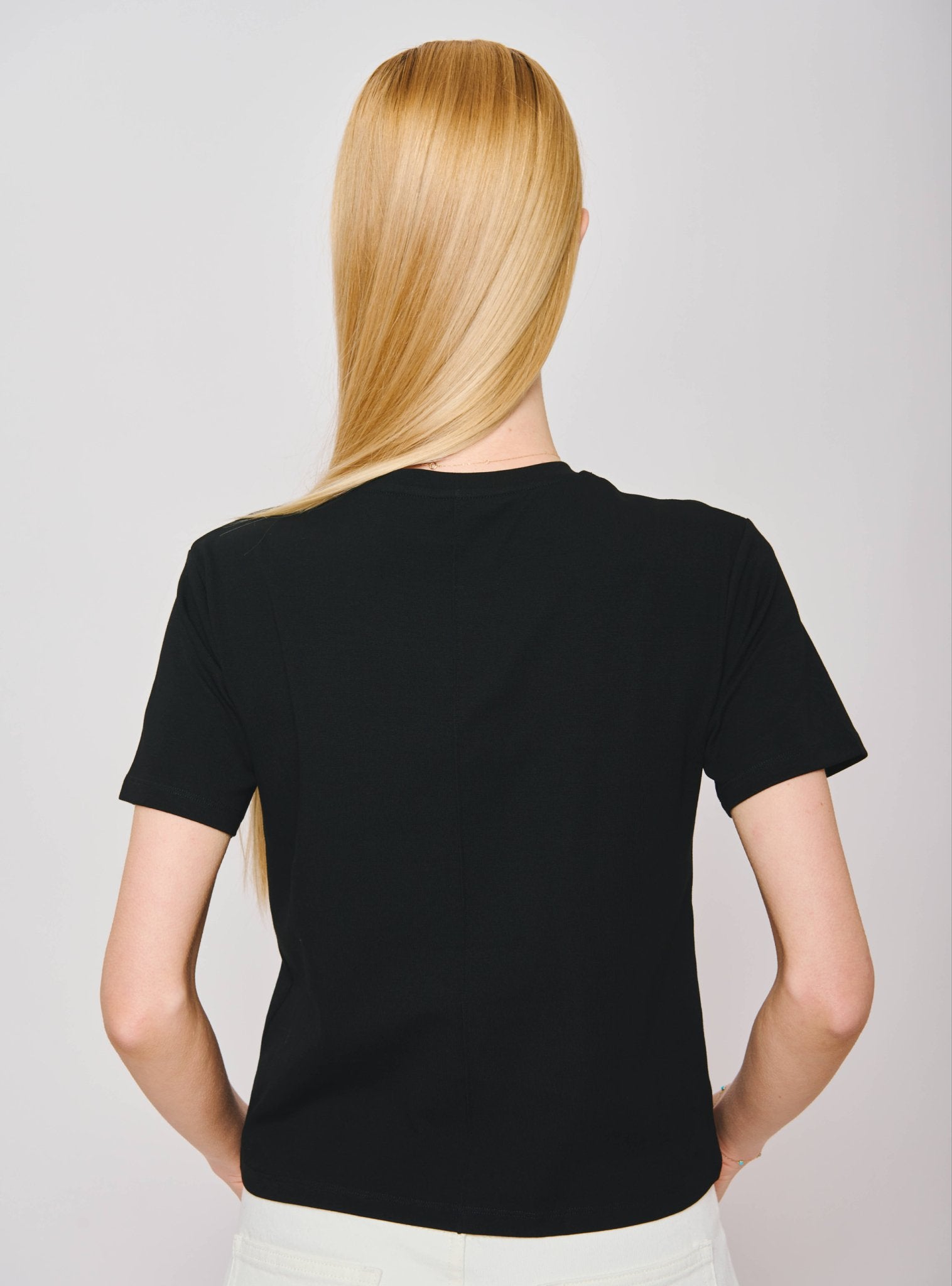 RAS fine-cotton tee (Black) - STELLAM