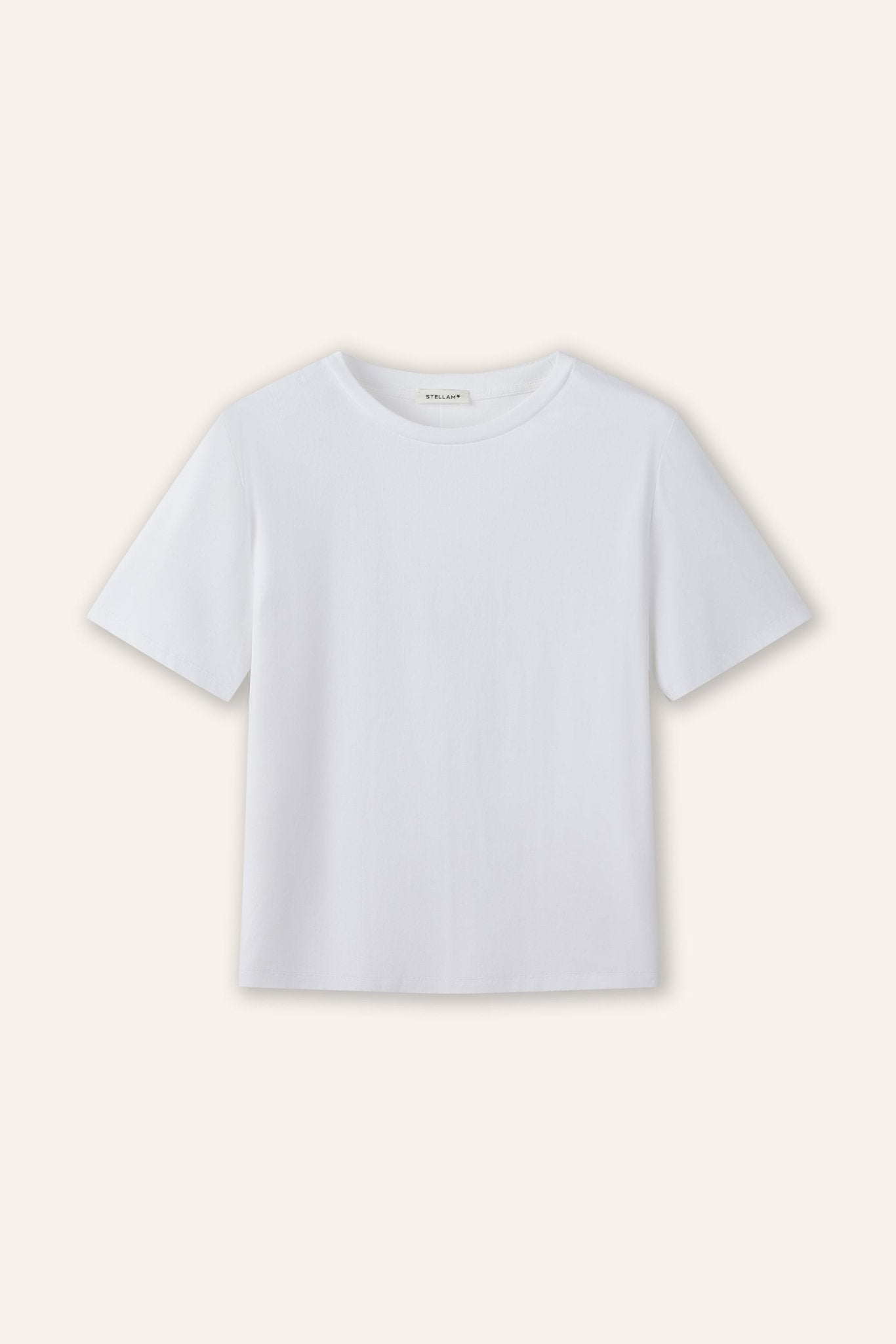 RAS fine-cotton tee (White) - STELLAM
