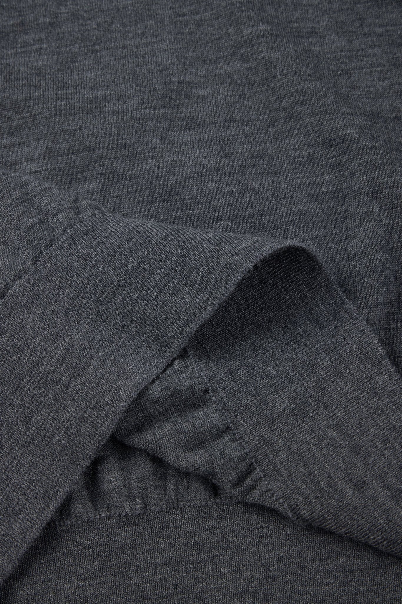 REGAL V neck wool pullover (Grey) - STELLAM