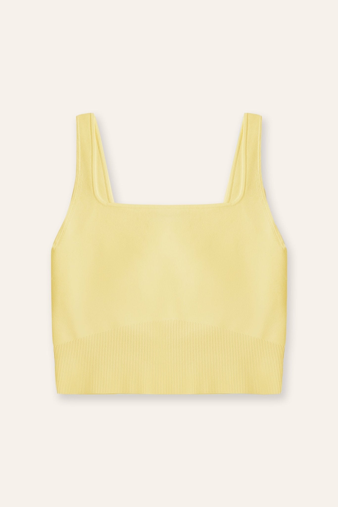ROSEMARY jersey knit top (Light yellow) - STELLAM