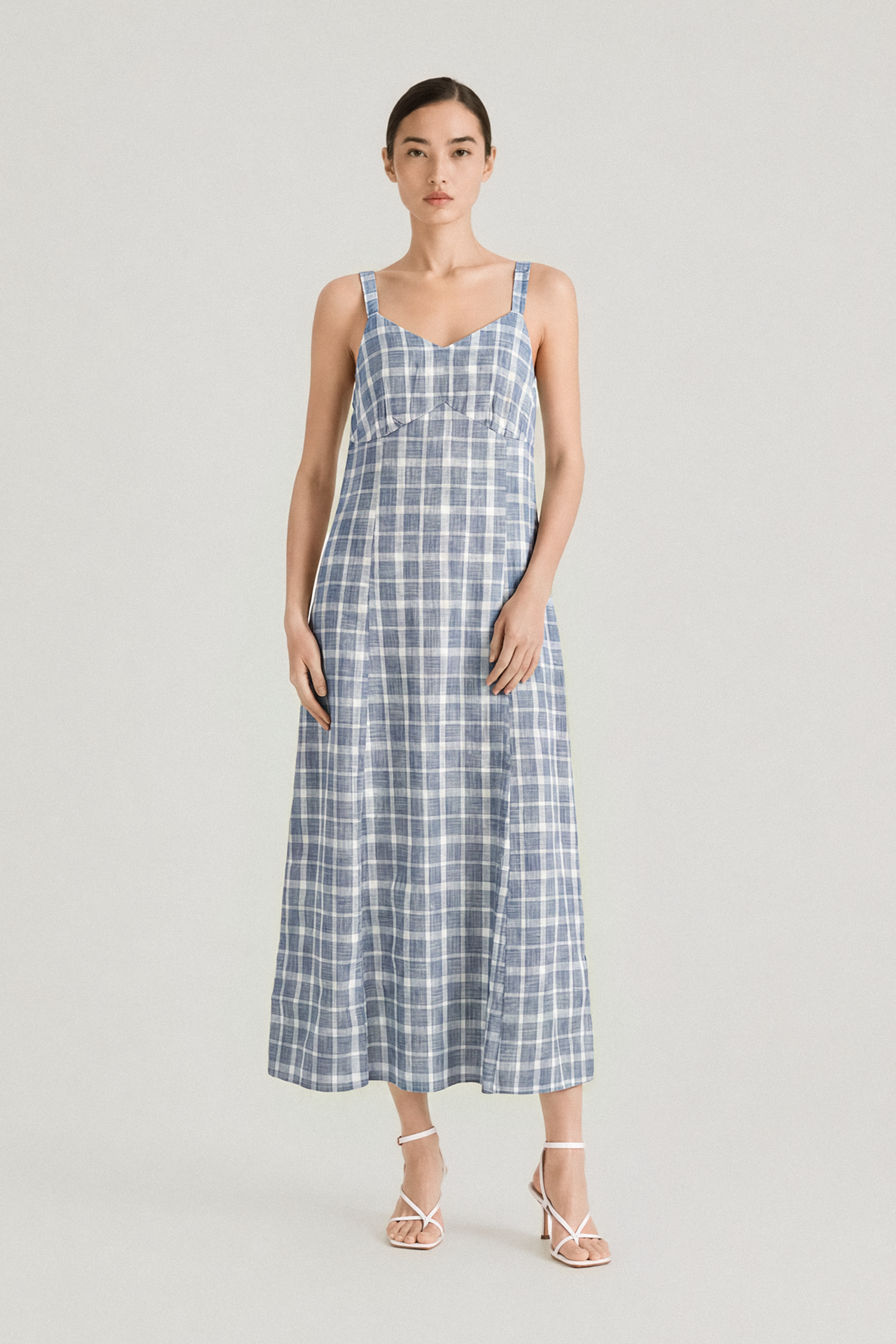 NINI cotton maxi dress (Tweed)
