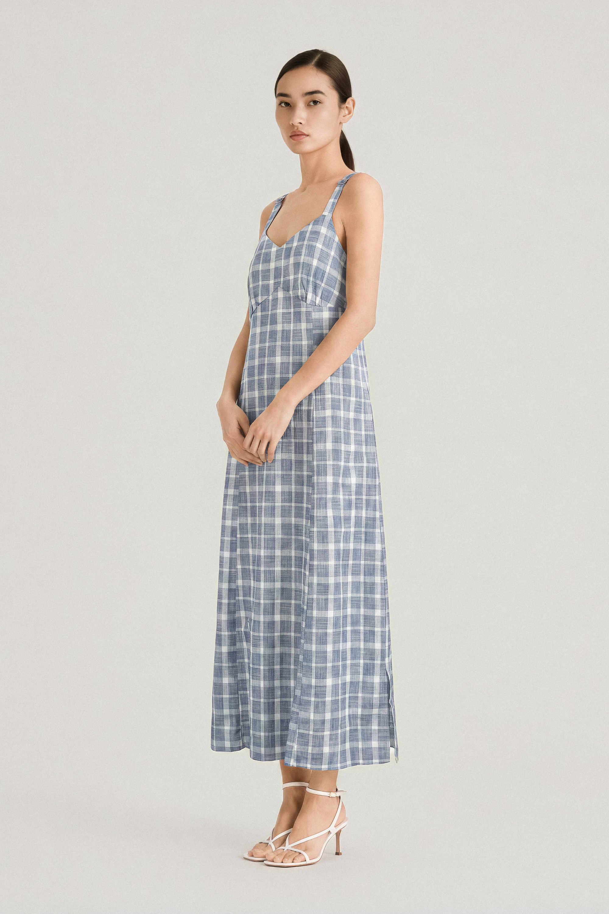 NINI cotton maxi dress (Tweed)