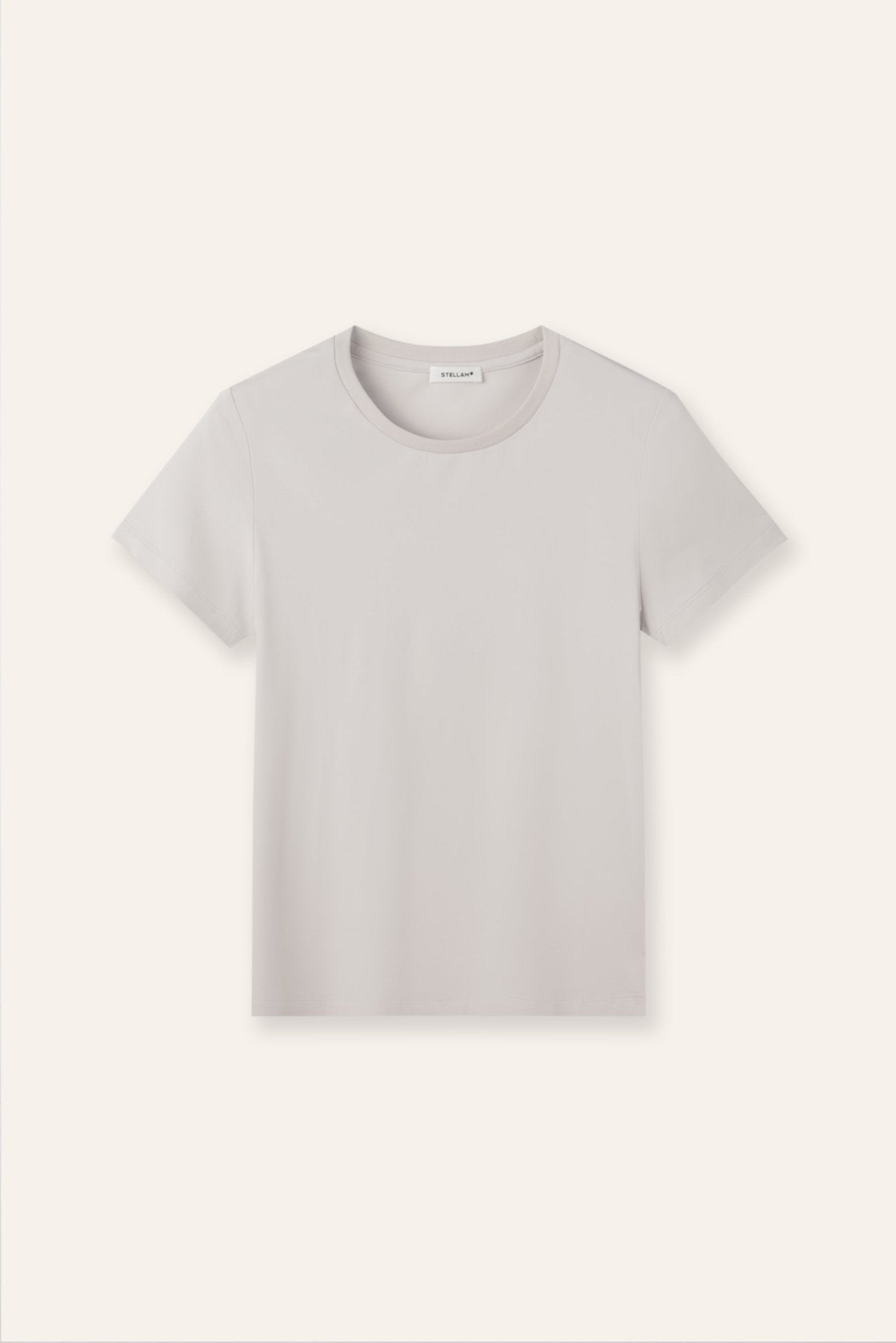 SIGNATURE relaxed jersey tee (Stone) - STELLAM